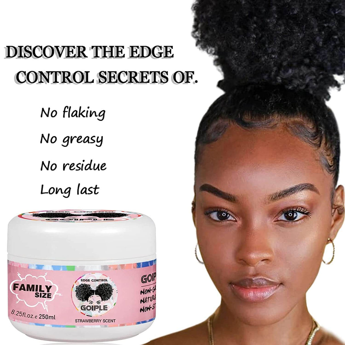 Strong Hold Edge Control For Edge Smoother 8.25 Oz (Strawberry) goiple care