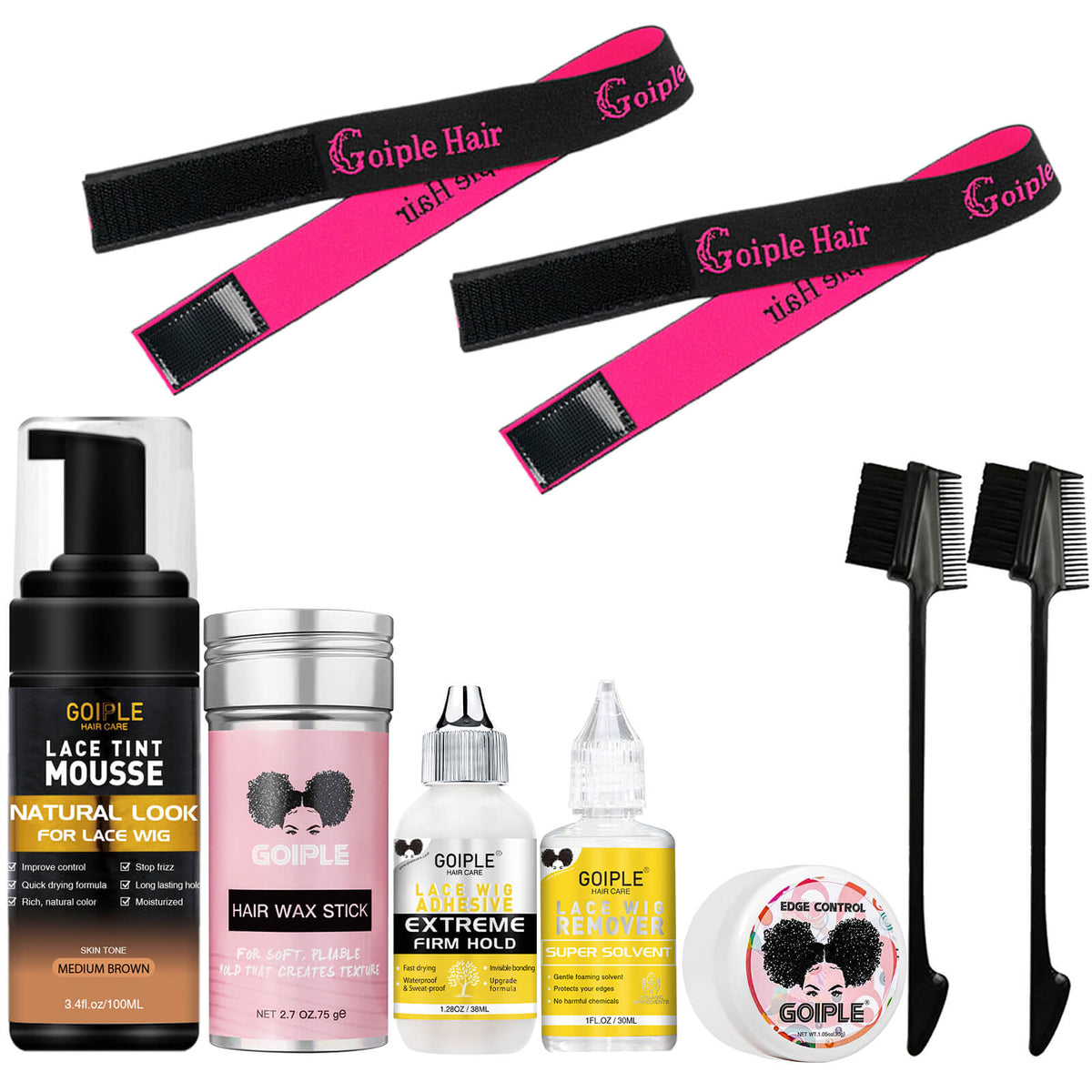 Lace Tint Mousse Set: Effortless Wig Lace Coloring for  display picture 3