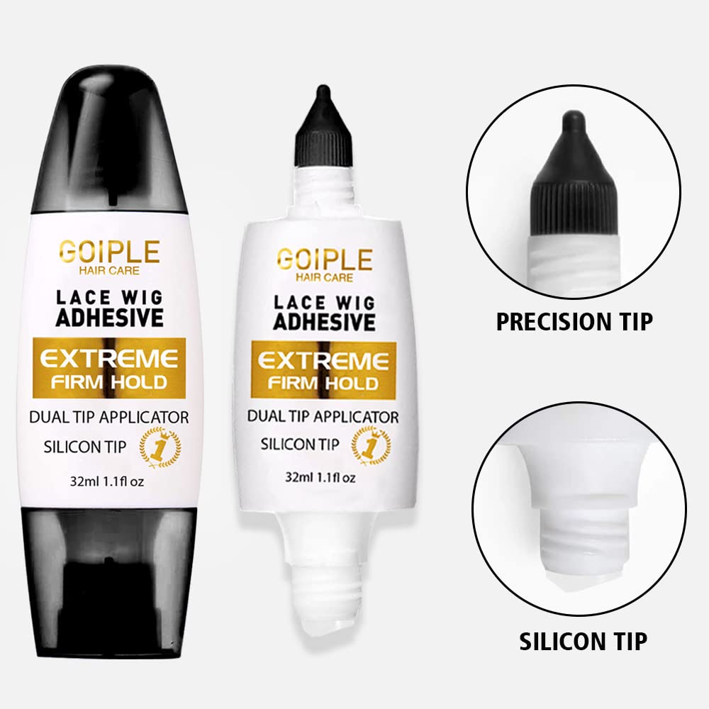 Dual Tip Wig Glue Adhesive Precision Application for Seamless Styling