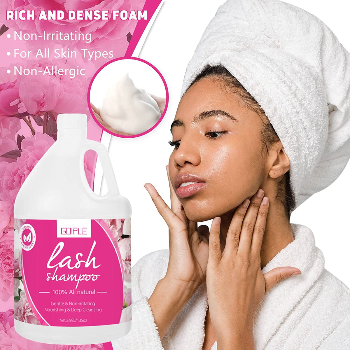 3.98LLashShampooforLashExtensions Professional Lash Cleanser