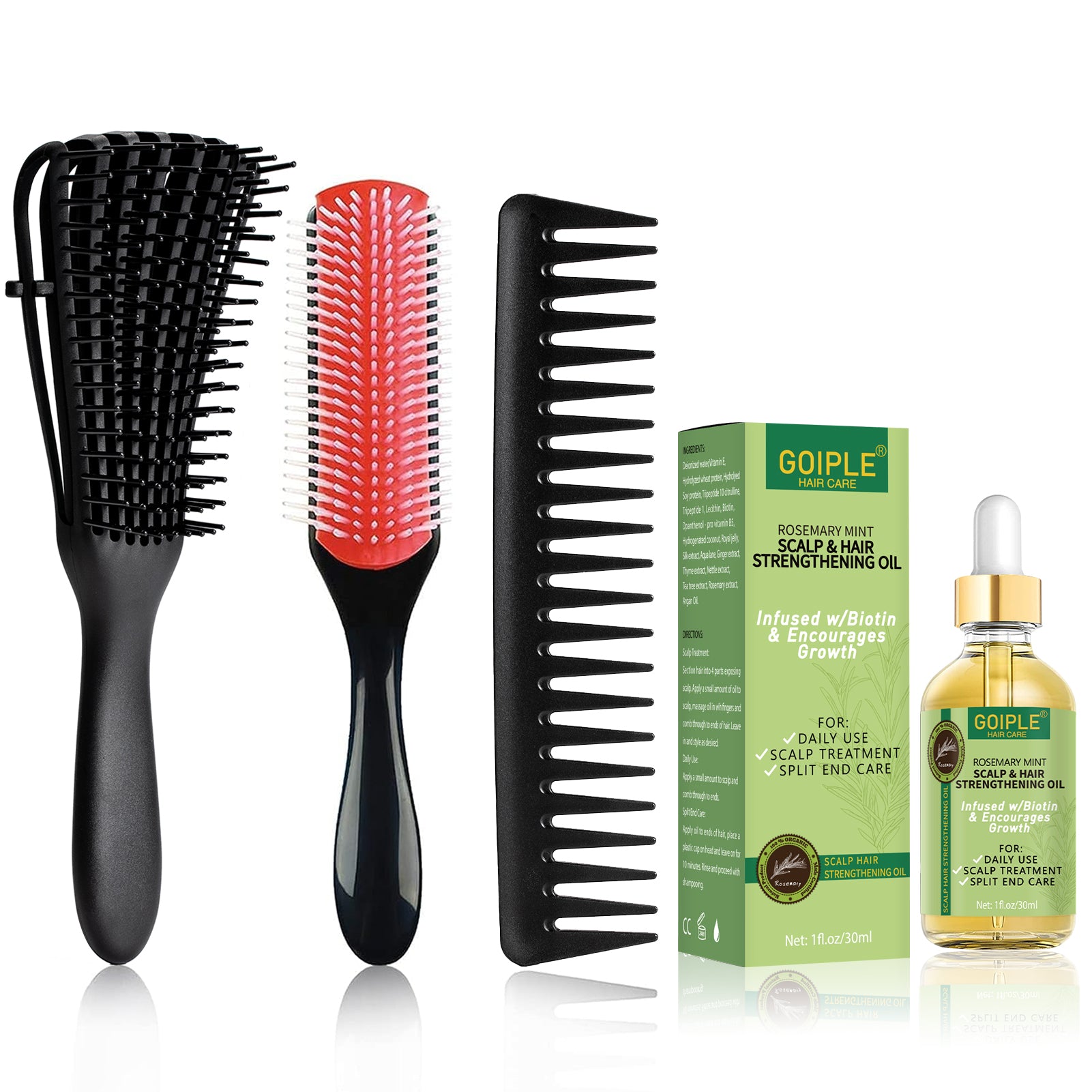 Detangling Brush for Curly Hair Set