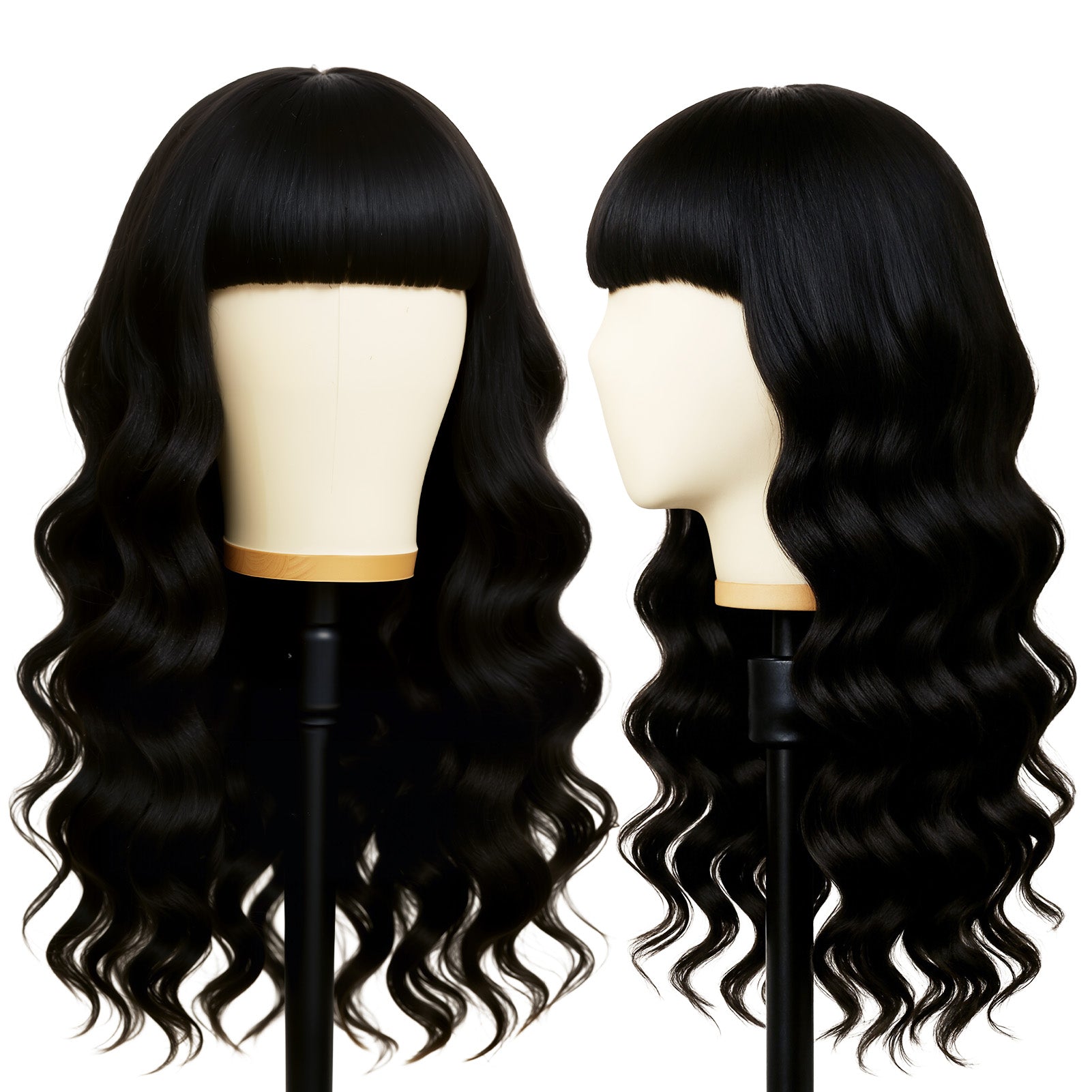 GOIPLE Black BODY With Bands Premium Hair Wig – 180% Density Natural Look for Daily Wear & Commuting