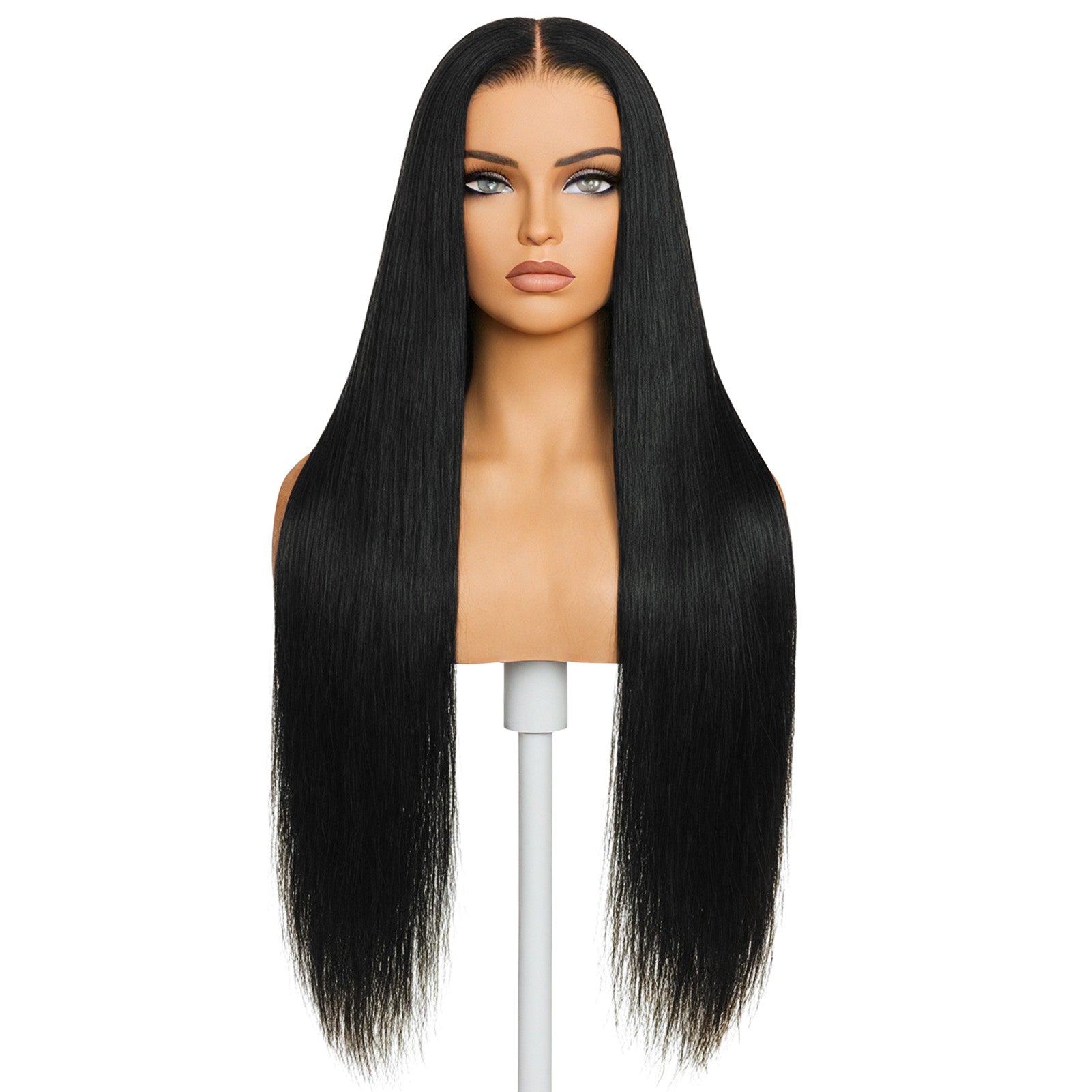 GOIPLE Black 13x4 Lace Straight Wig With 180% Density Personality Daily Life