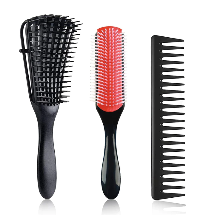 Detangling Brush for Curly Hair Set