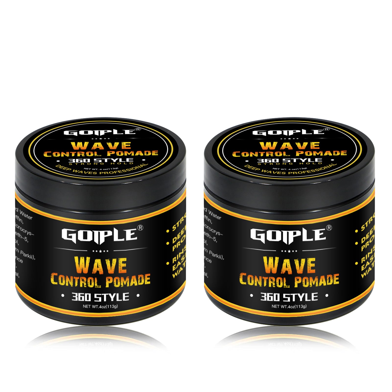 Natural Wave Pomade for Men Strong Hold 360 Wave