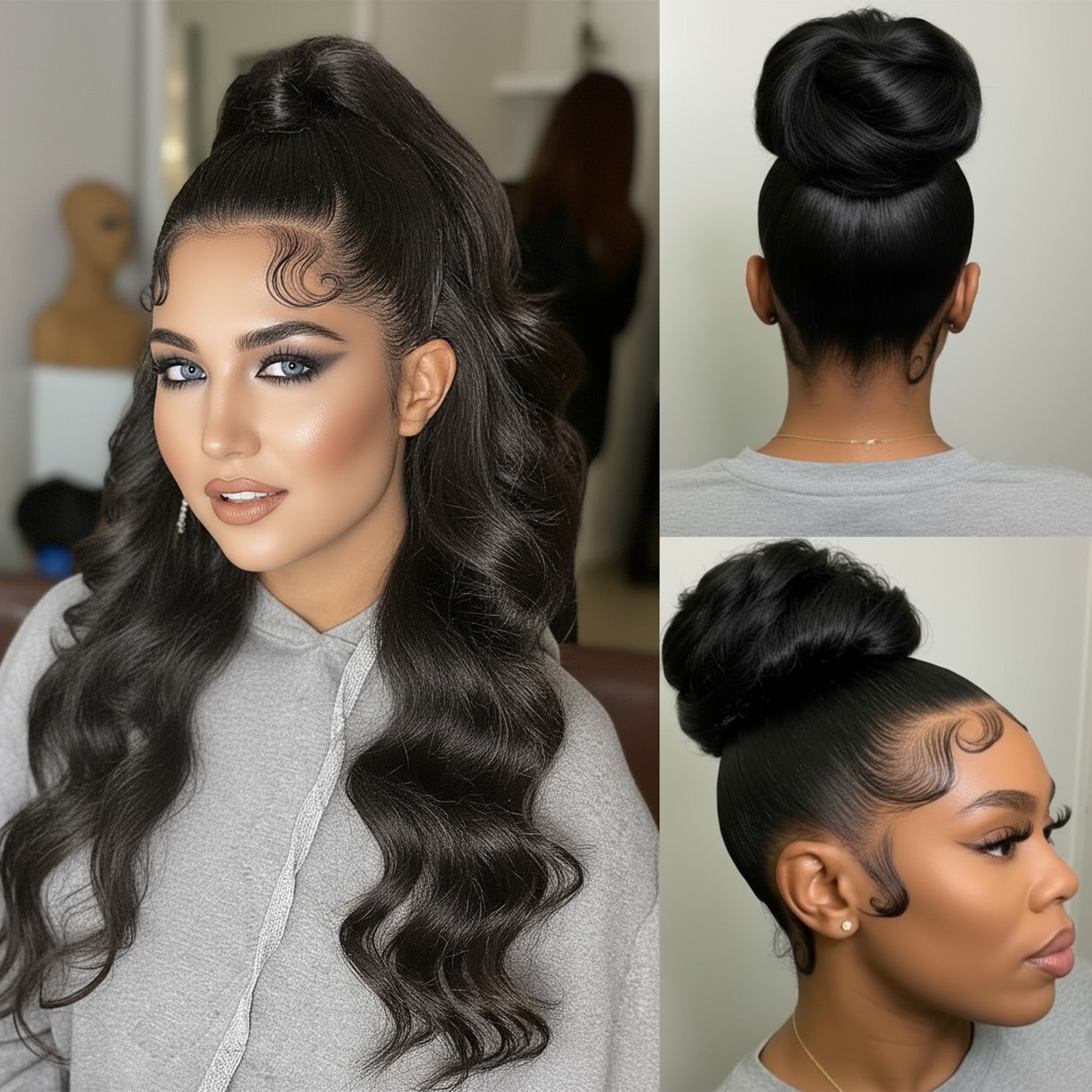 GOlPLE Black Lace 5*5 BODY Wig With 180%Density Personality Daily Life