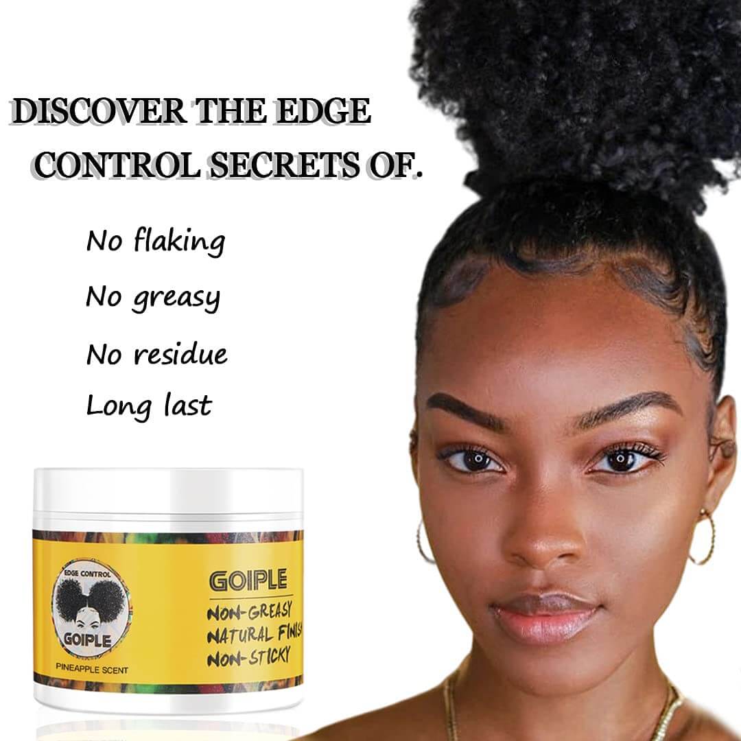 Strong Hold Edge Control Gel for Smoother Edge 4oz（Pineapple）