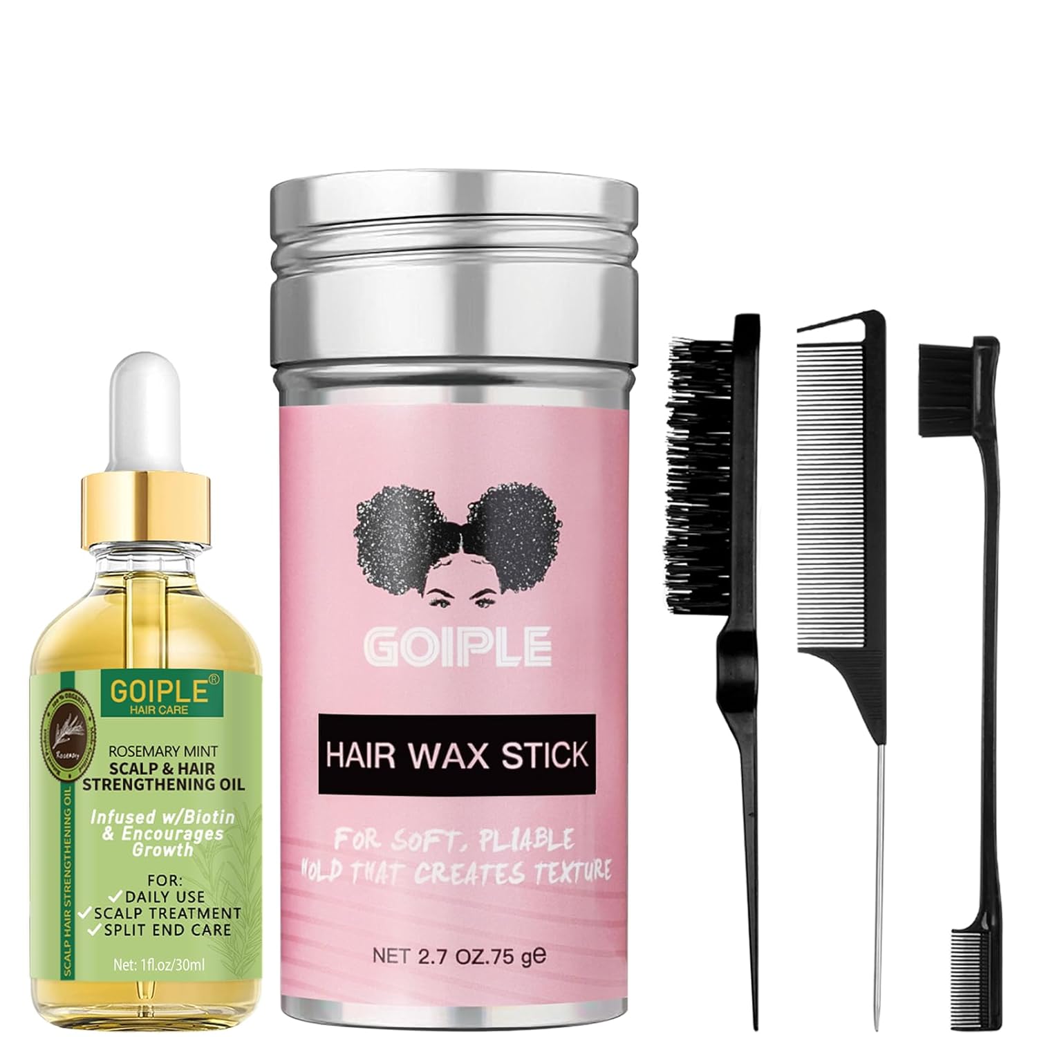 Hair Wax Stick for Hair Wig, Long-Lasting Styling Wax Stick Set