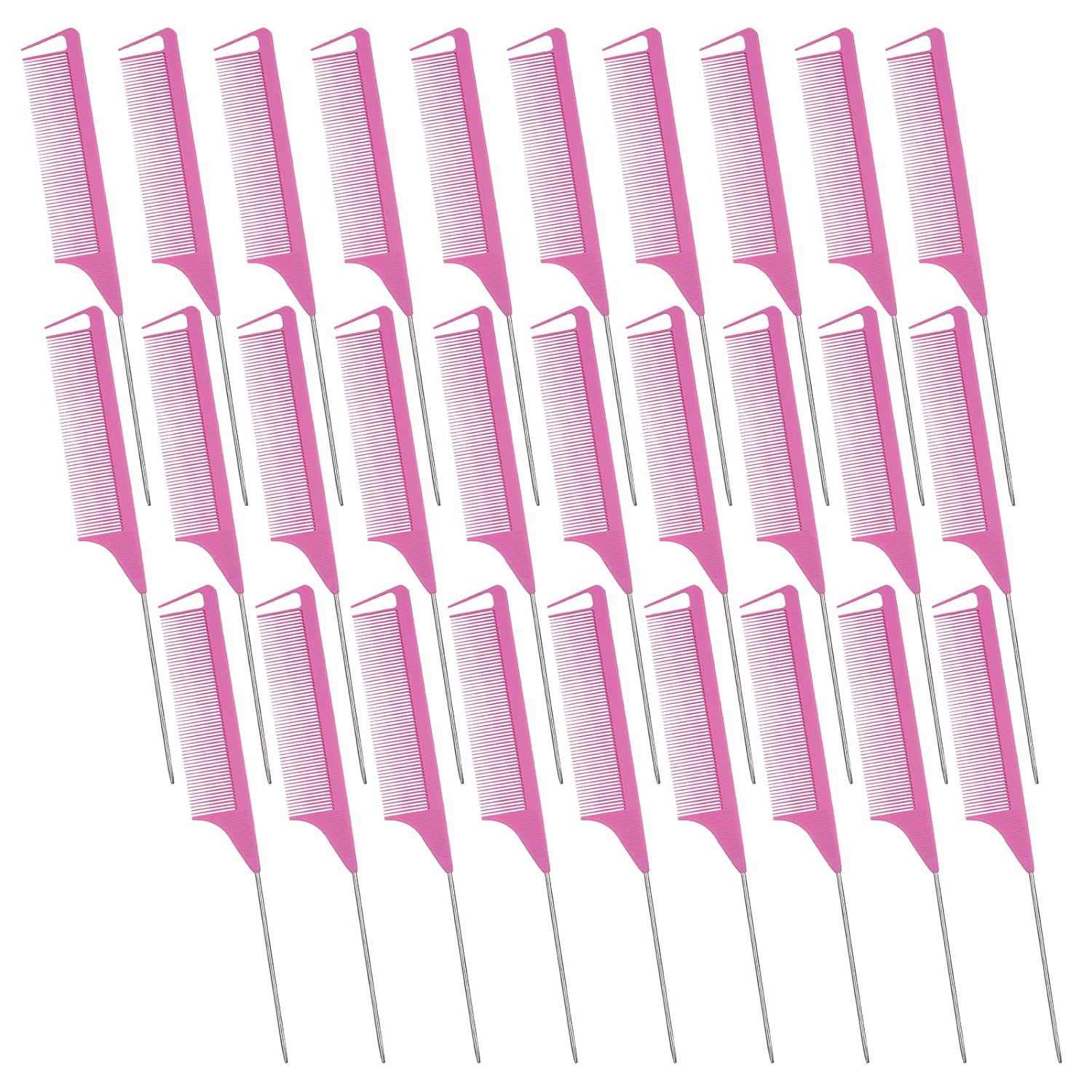 Rat Tail Comb Hair Comb Steel Pin Rat Tail Carbon Fiber