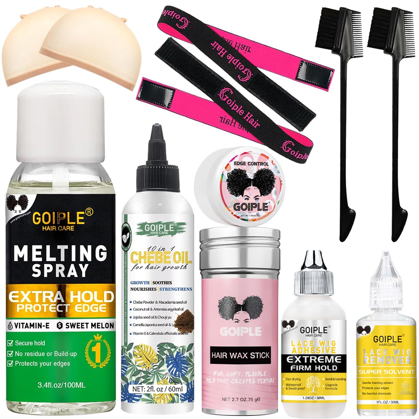 3.4oz-Lace-Melting-Holding-Spray-Glue - Adhesive for Wigs Melting Spray Set 12pcs
