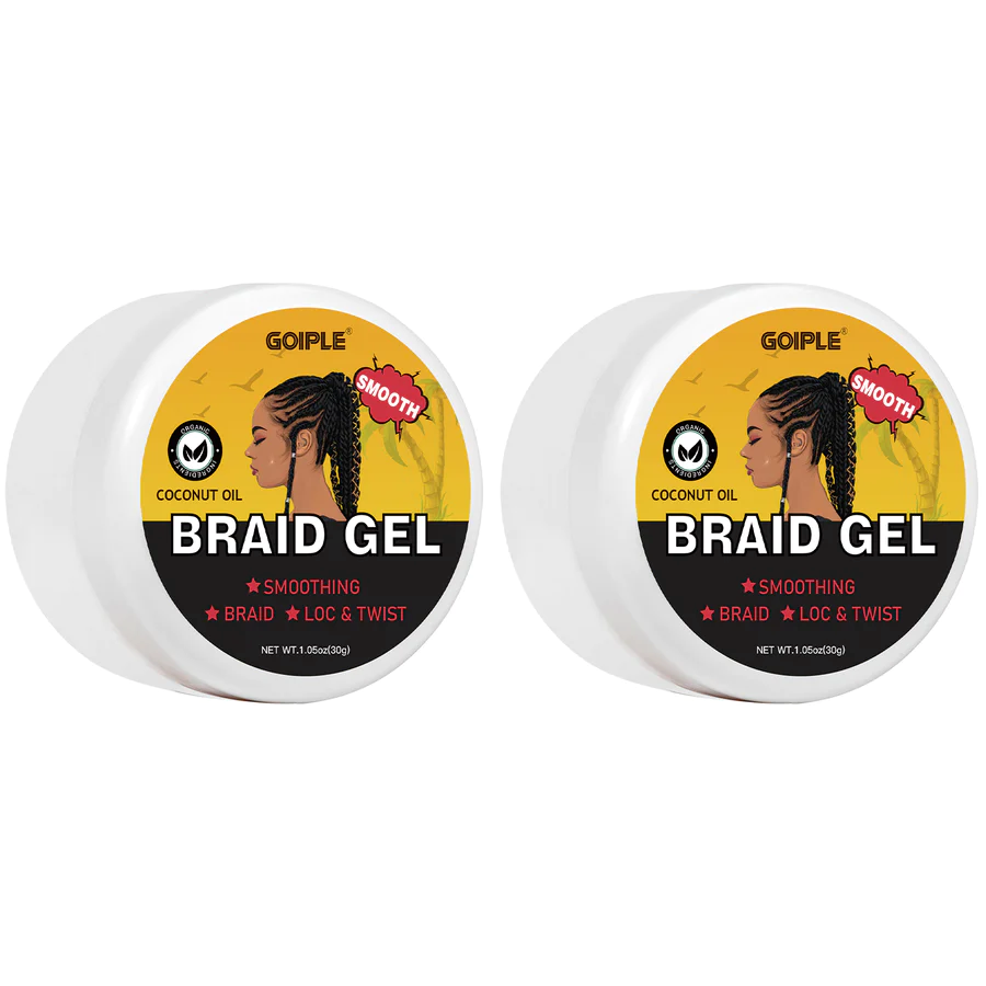 GOIPLE 16oz Shine Braid Gel Strong Extra hold Pure Neat Braid