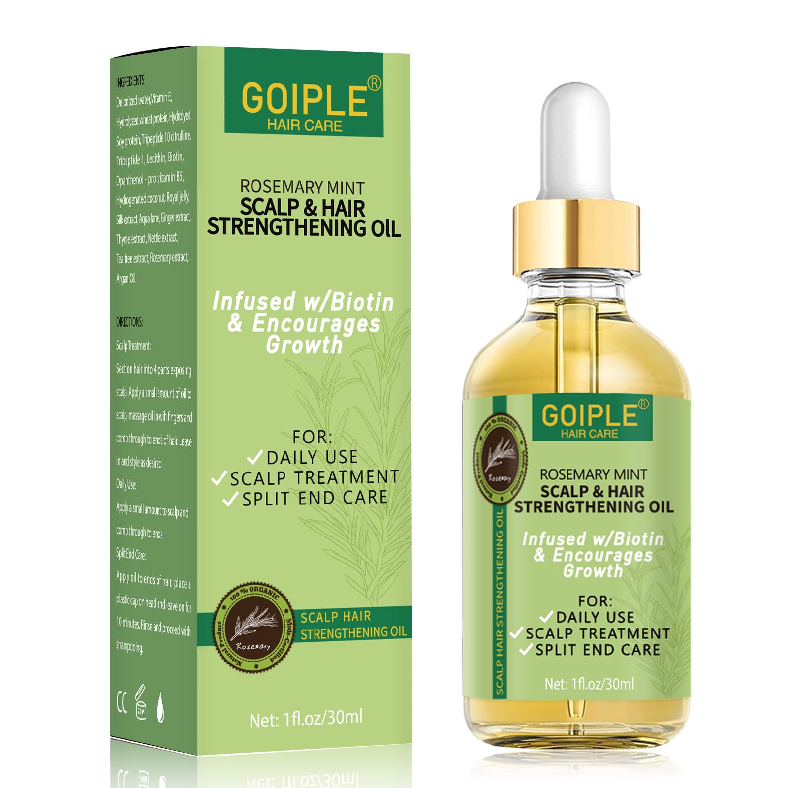 Organic Rosemary Oil For Hair Growth