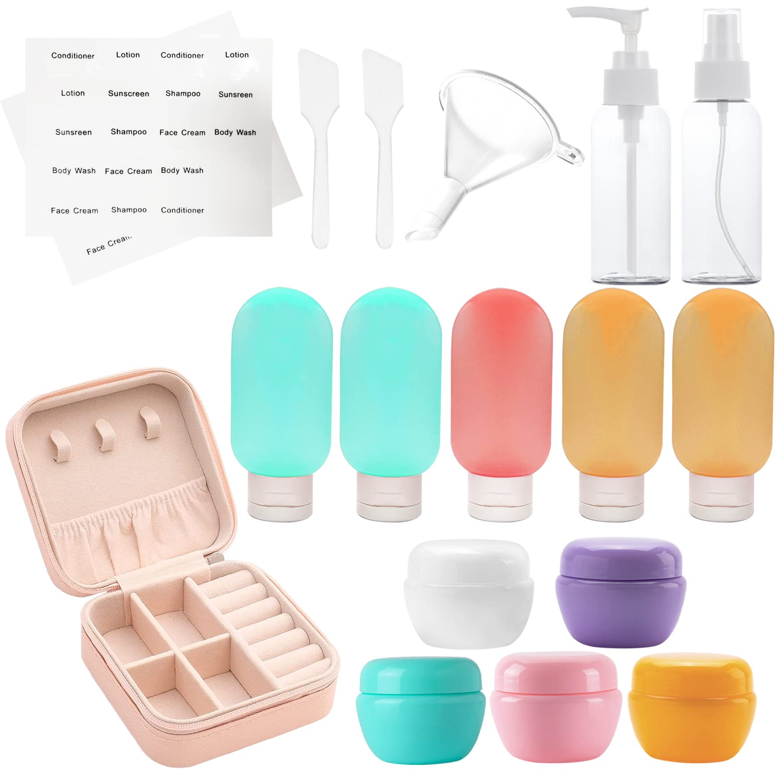 20Pcs Travel Bottles Silicone Bottles for Travel