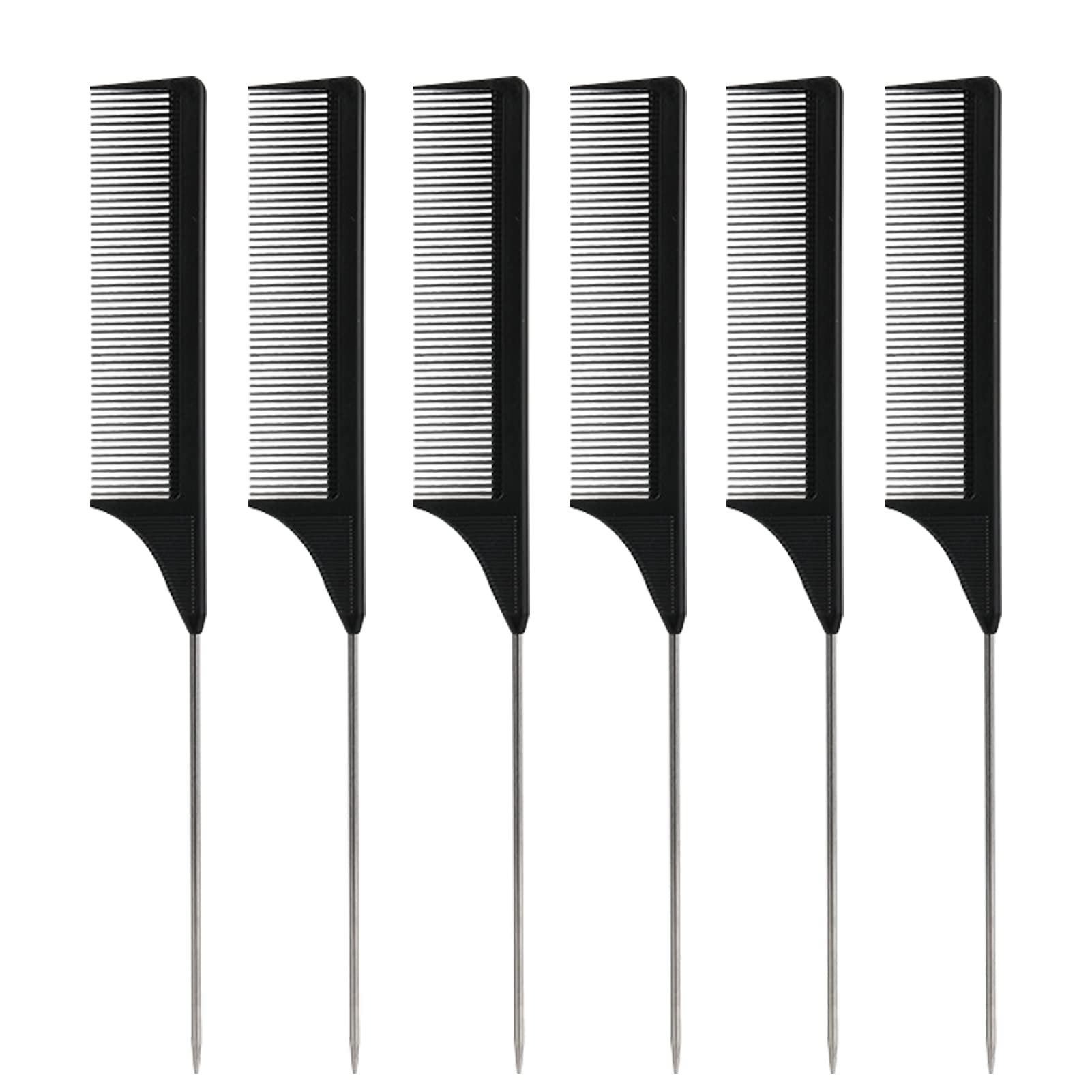 Rat Tail Comb Hair Comb Steel Pin Rat Tail Carbon Fiber