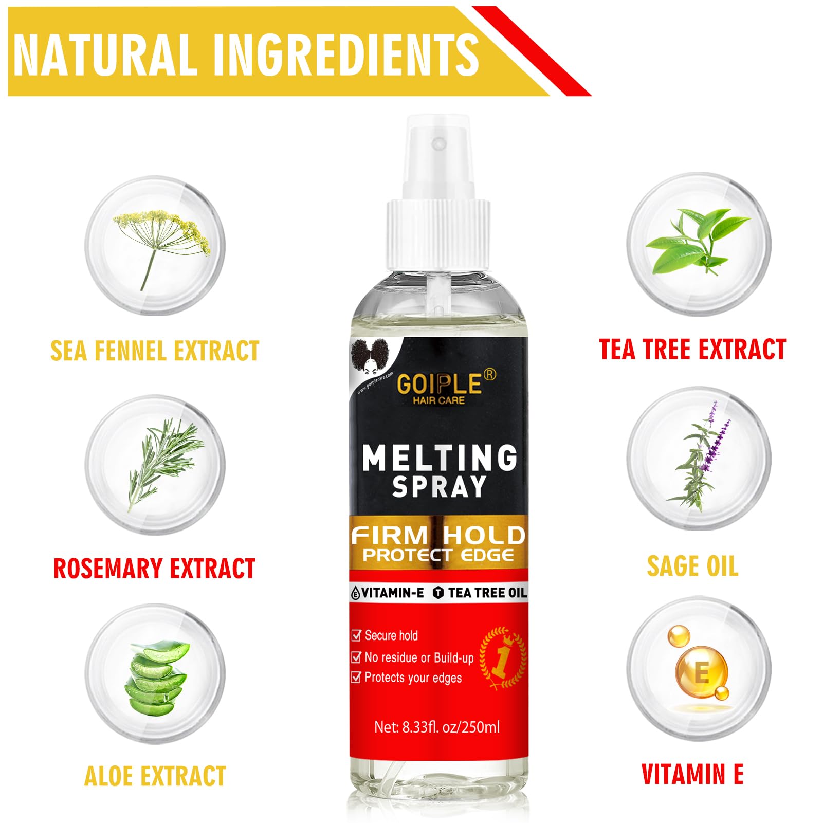 8.33 fl oz Lace Melting and Holding Spray Glue-Less 