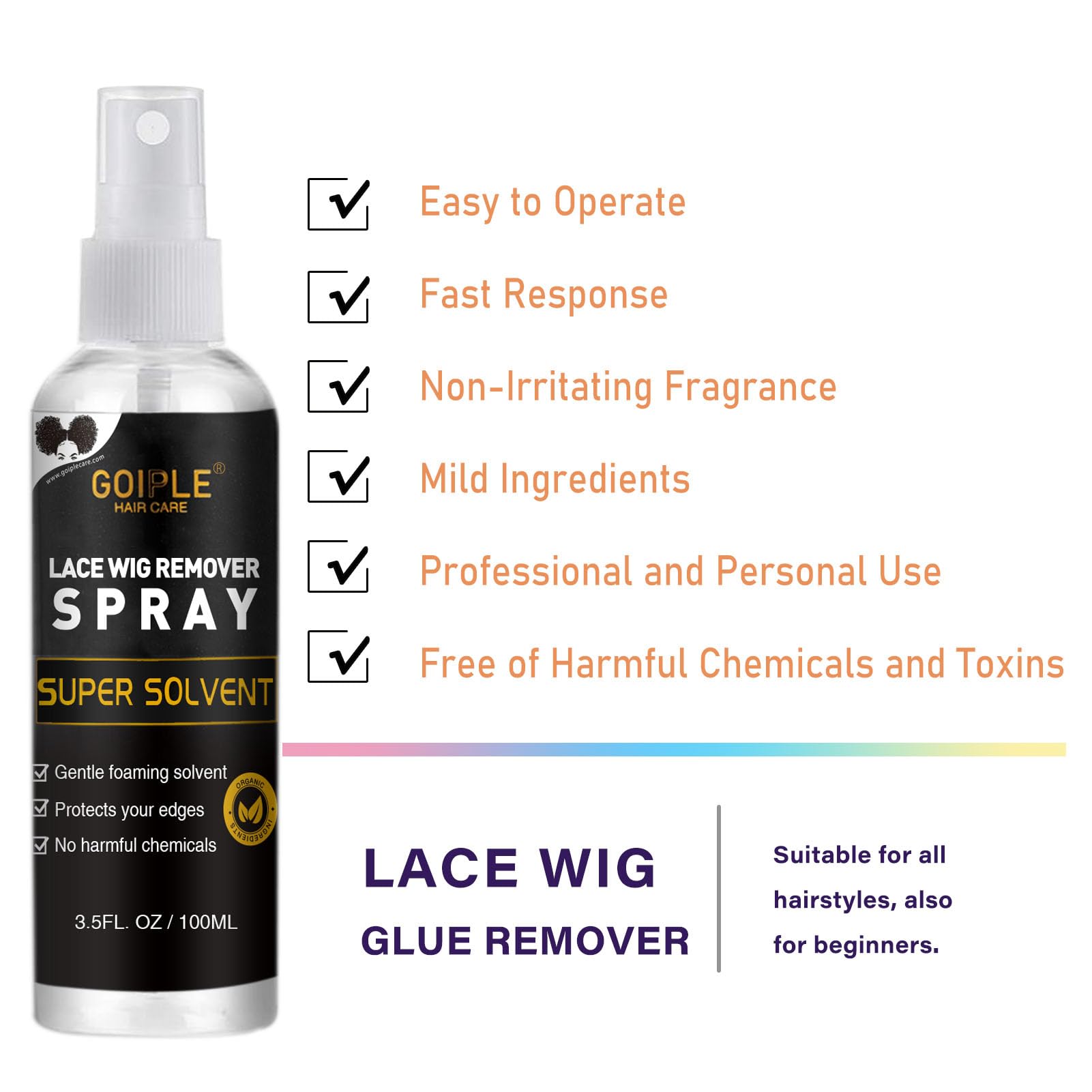 Tape in Extension Remover Hair Glue Remover Spray