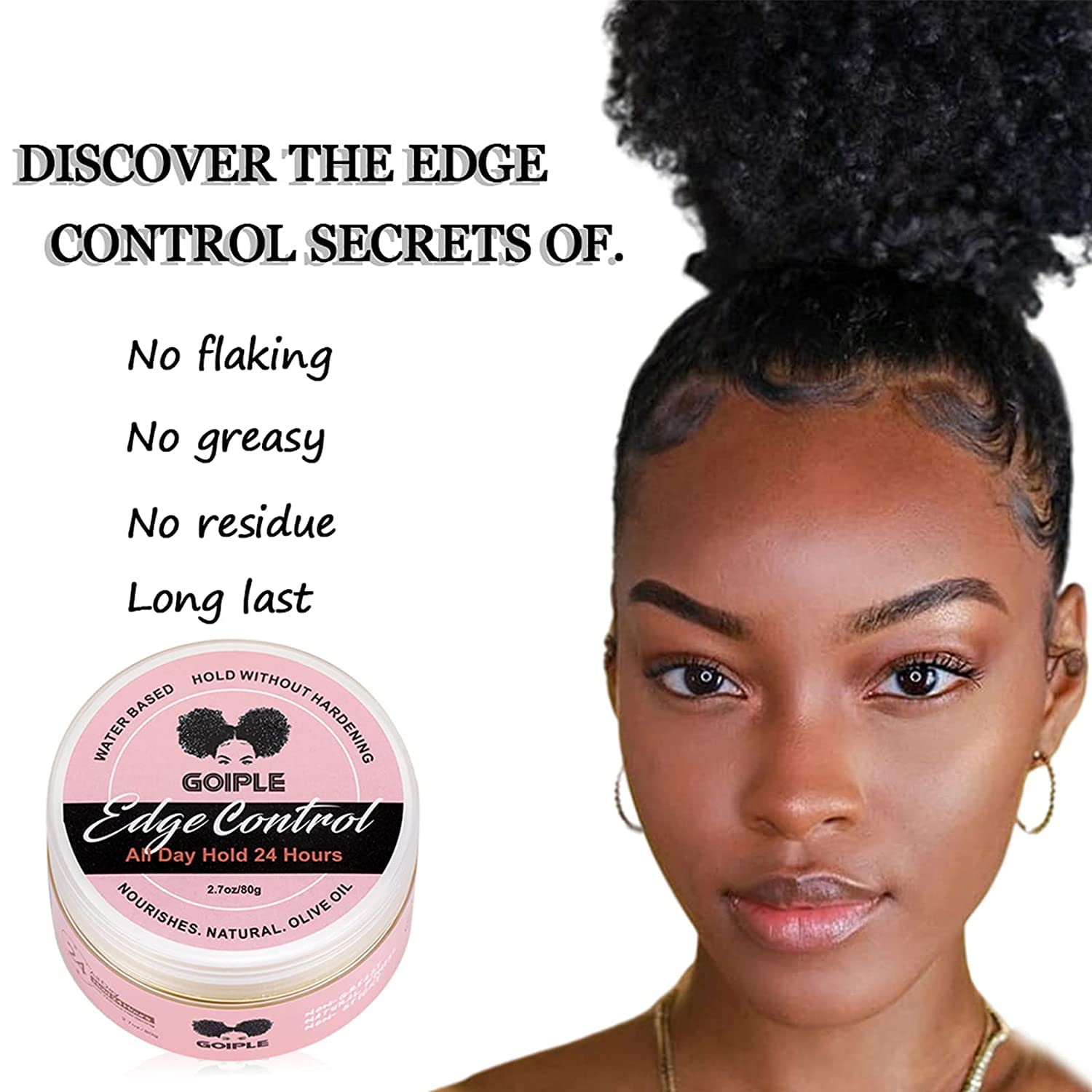 80g Edge Control Wax Strong Hold Non-greasy