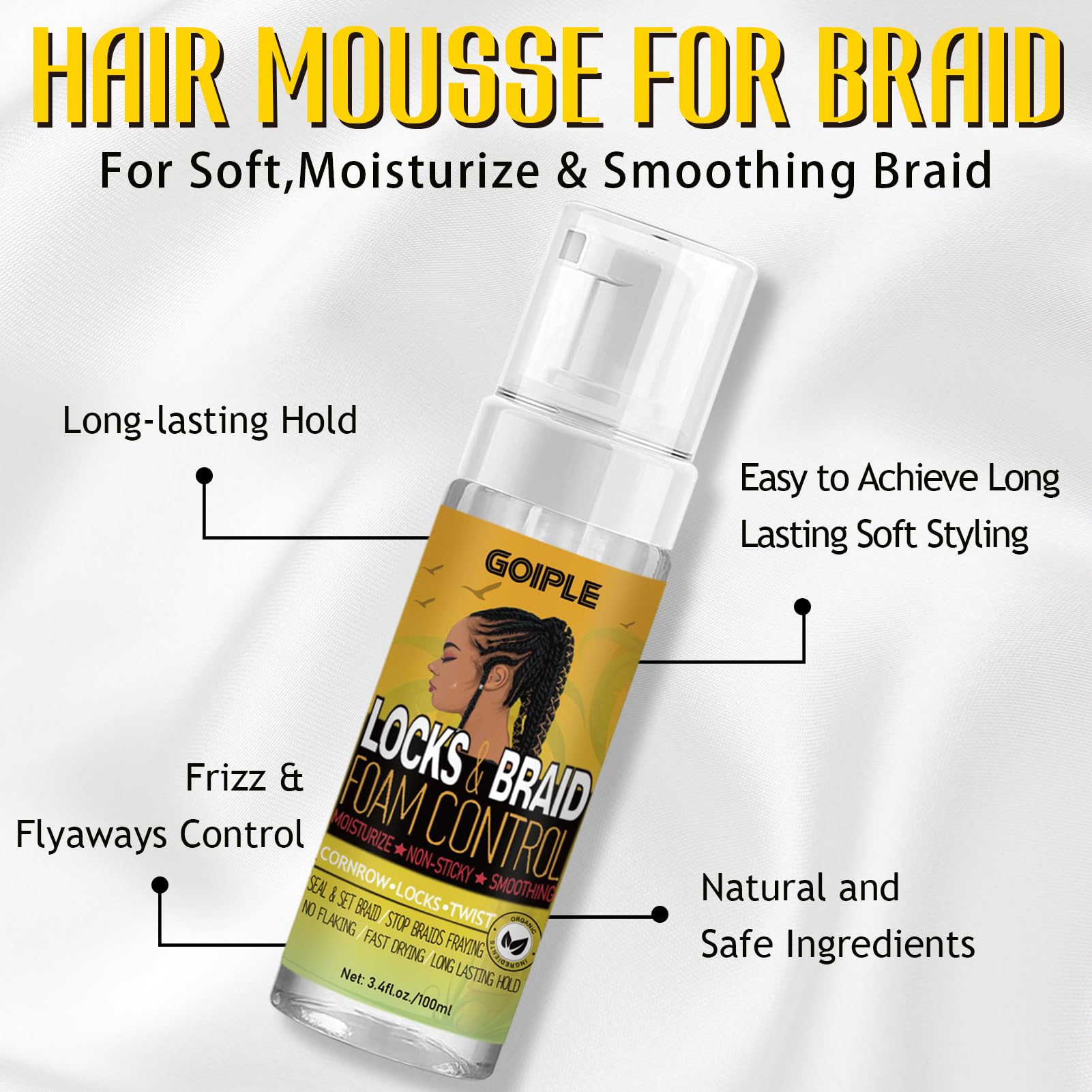 Edge Control Wax for Women Strong Hold Non-greasy Set