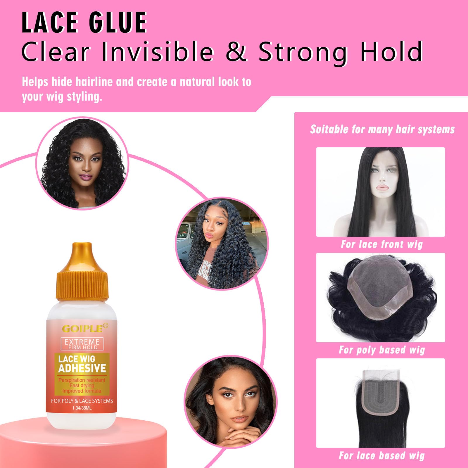 Lace Melting Spray Wig Glue Lace Set