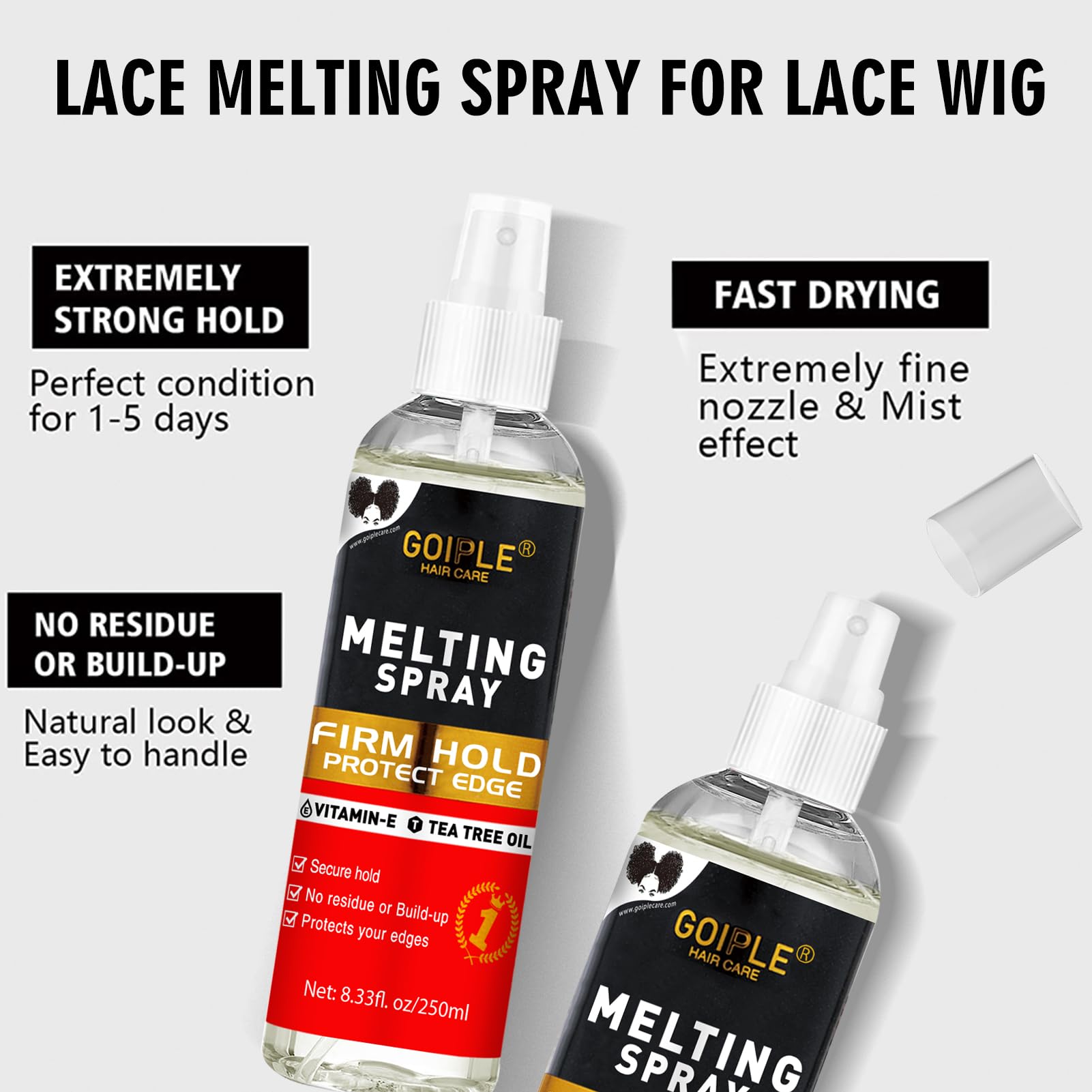 8.33 fl oz Lace Melting and Holding Spray Glue-Less 