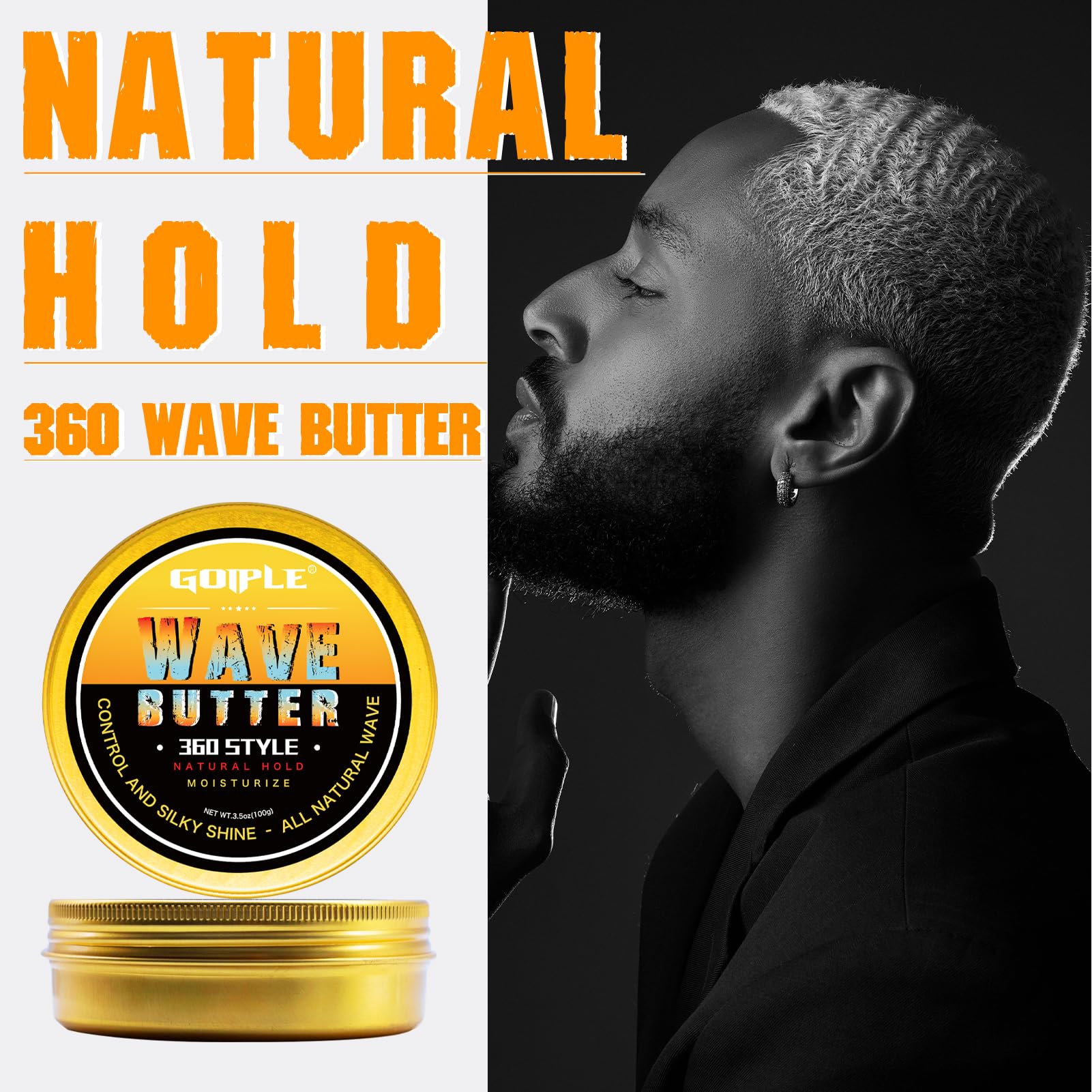 3.5 OZ Wave Butter 360 Wave Grease for Men