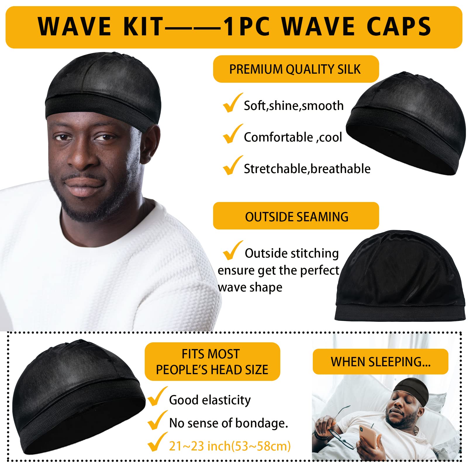 Wave Pomade for Men Strong Hold Easy Wash 360 Wave