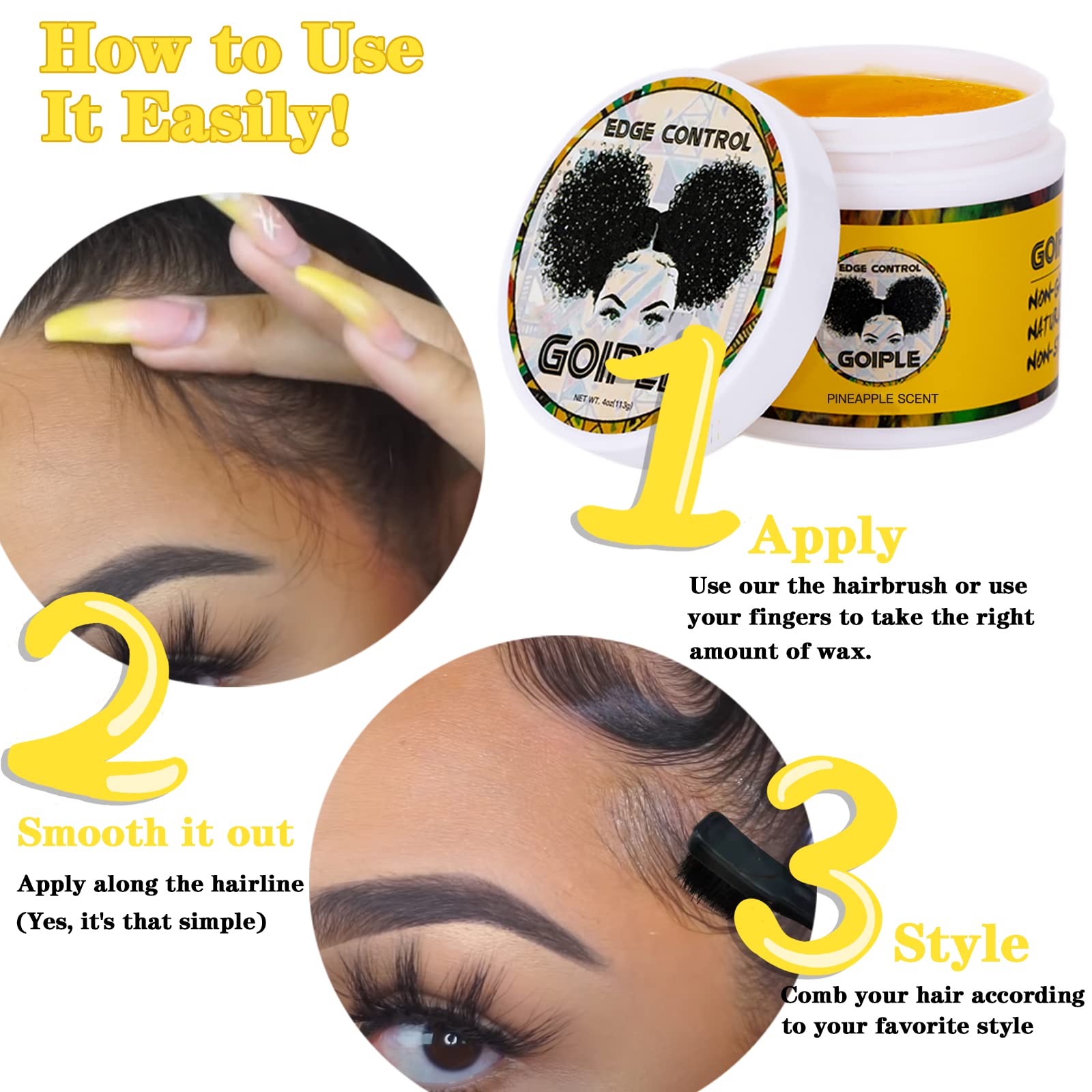 Edge Control Set Edge Control Set: Achieve Sleek Styles with Gel and Wax – goiple care