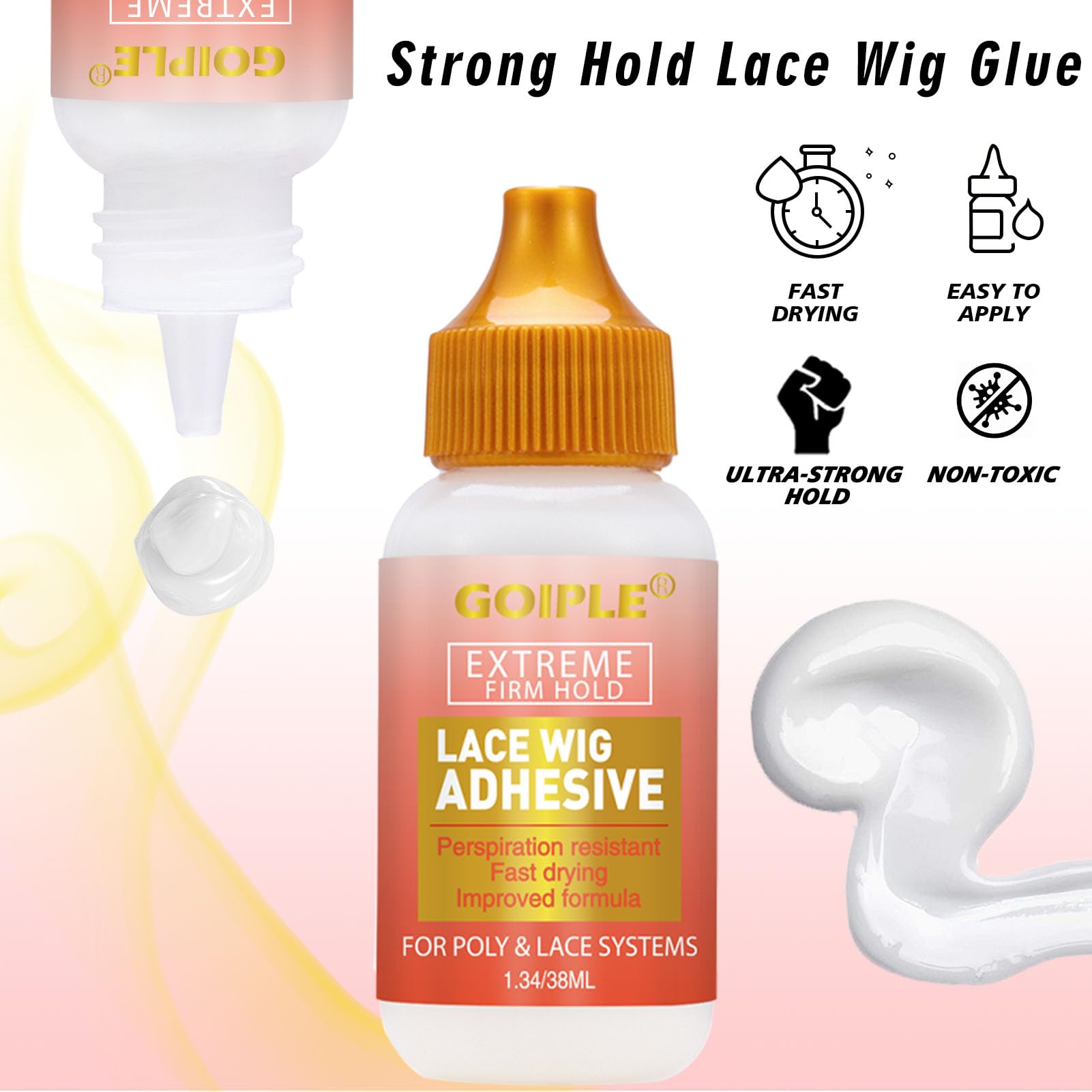  Wig Glue Spray For Front Lace Wig Lace Melting Spray For  Wigs Melting Spray For Lace Wigs Lace Bond Spray Lace Glue Kit Wig Install  Kit