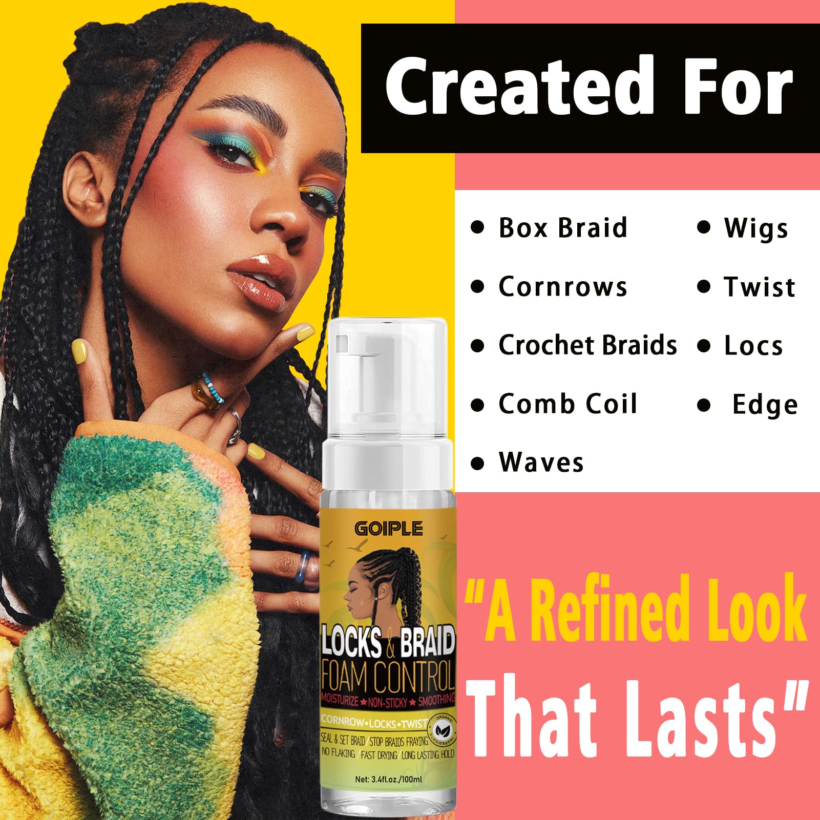 Edge Control Wax for Women Strong Hold Non-greasy Set
