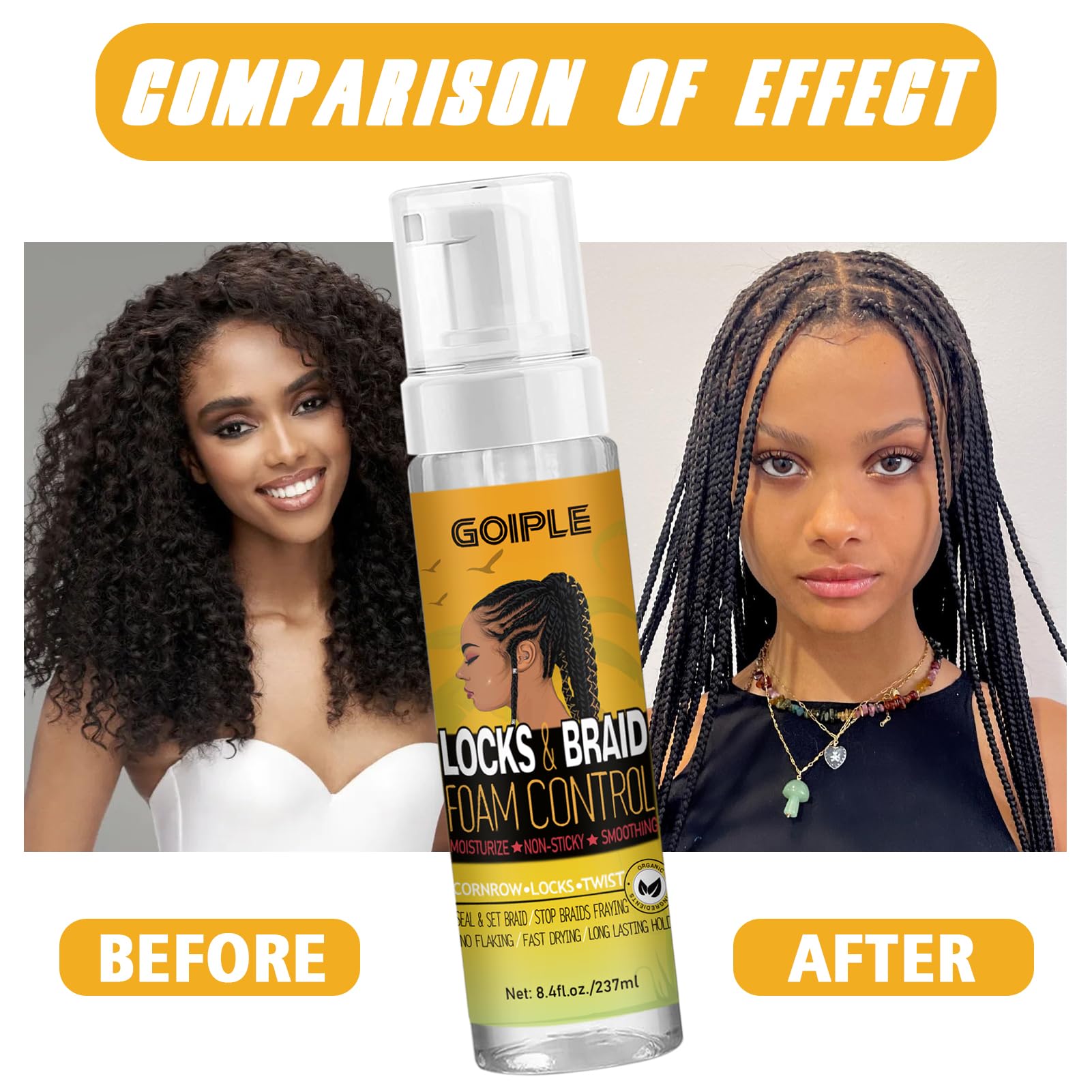Braid Mousse Hair Braiding Mousse for Braids Twist