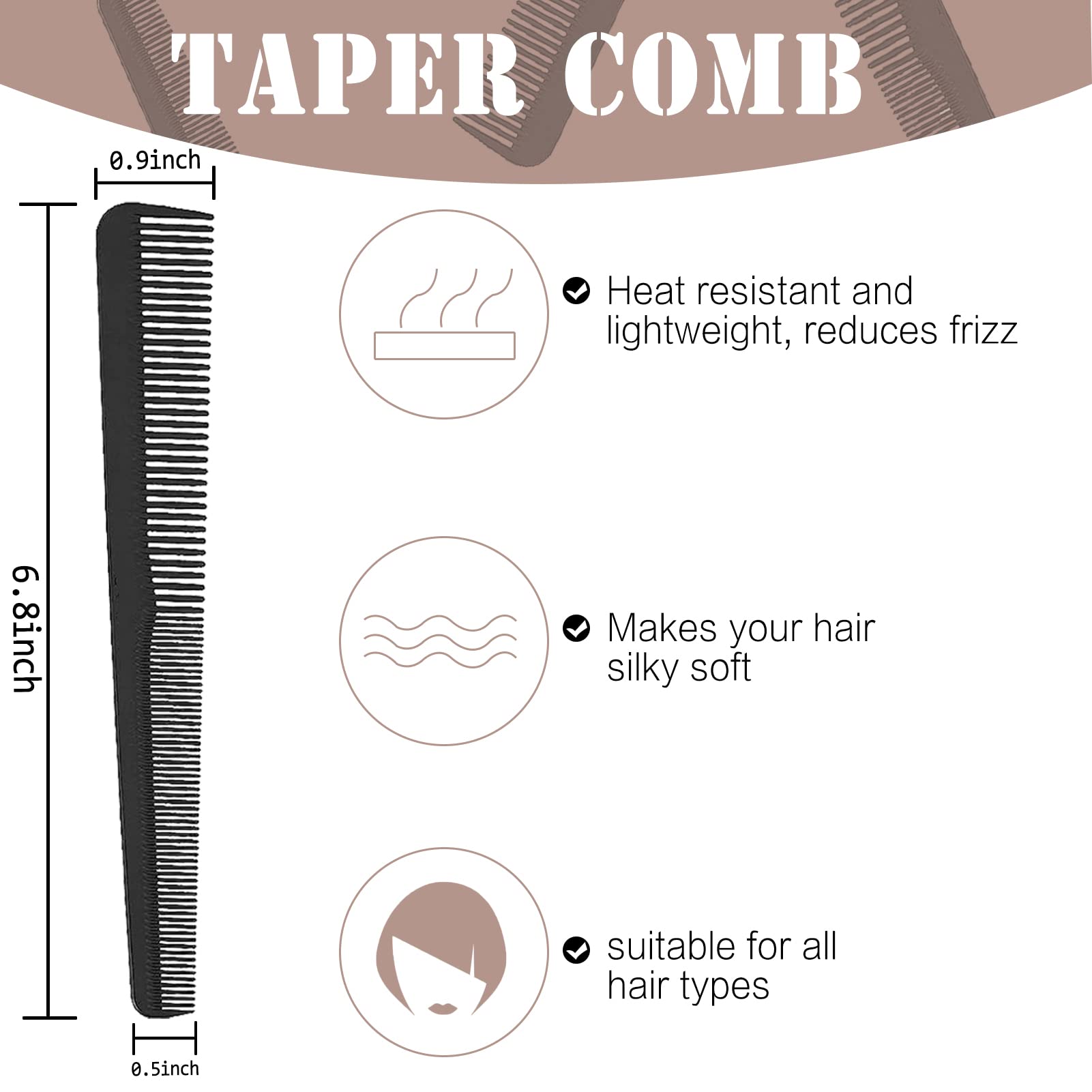 Styling Hair Comb 11PCS Professional Styling Comb Set for Women Men