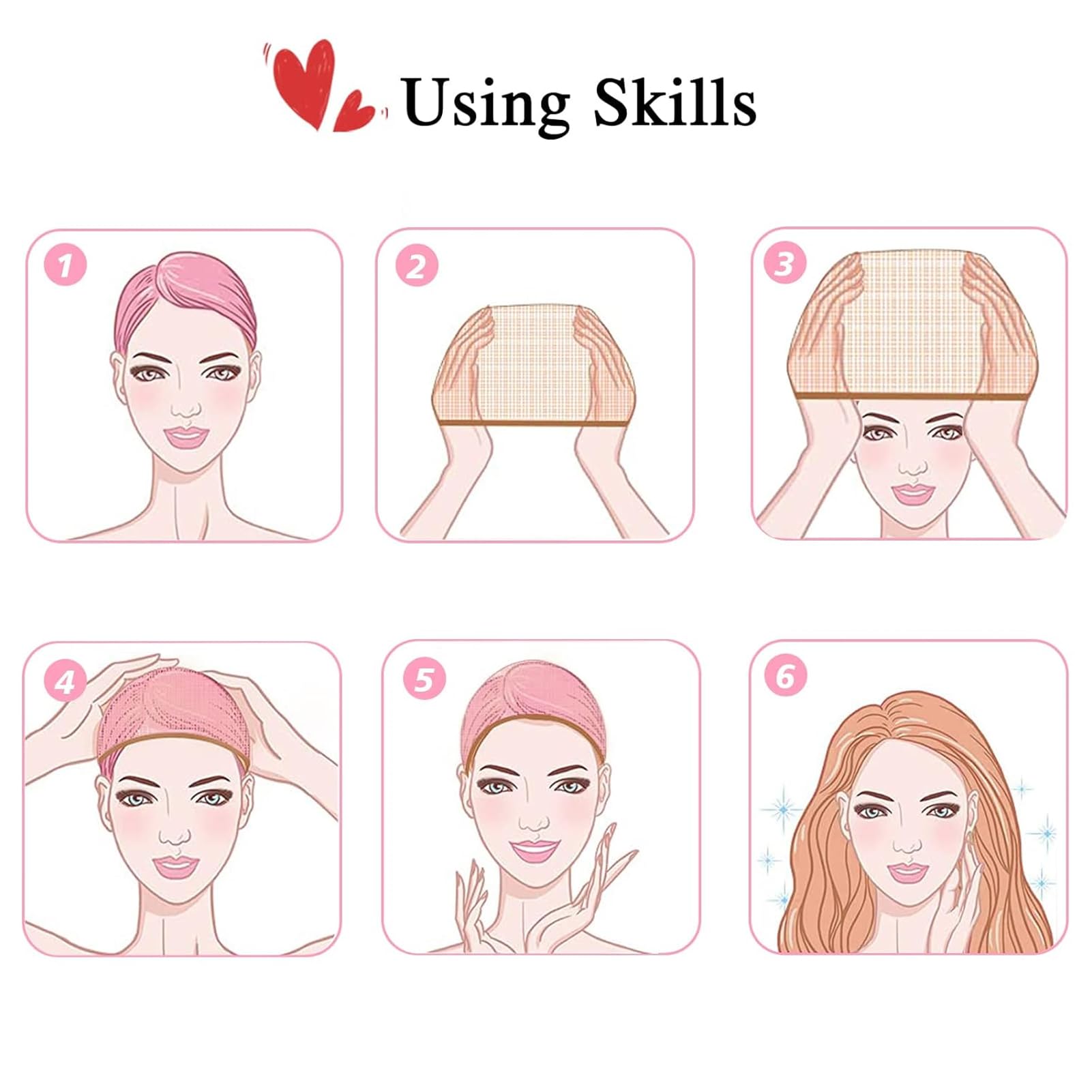Wig Cap for Lace Front Wig Stretchy Nylon Wig Caps