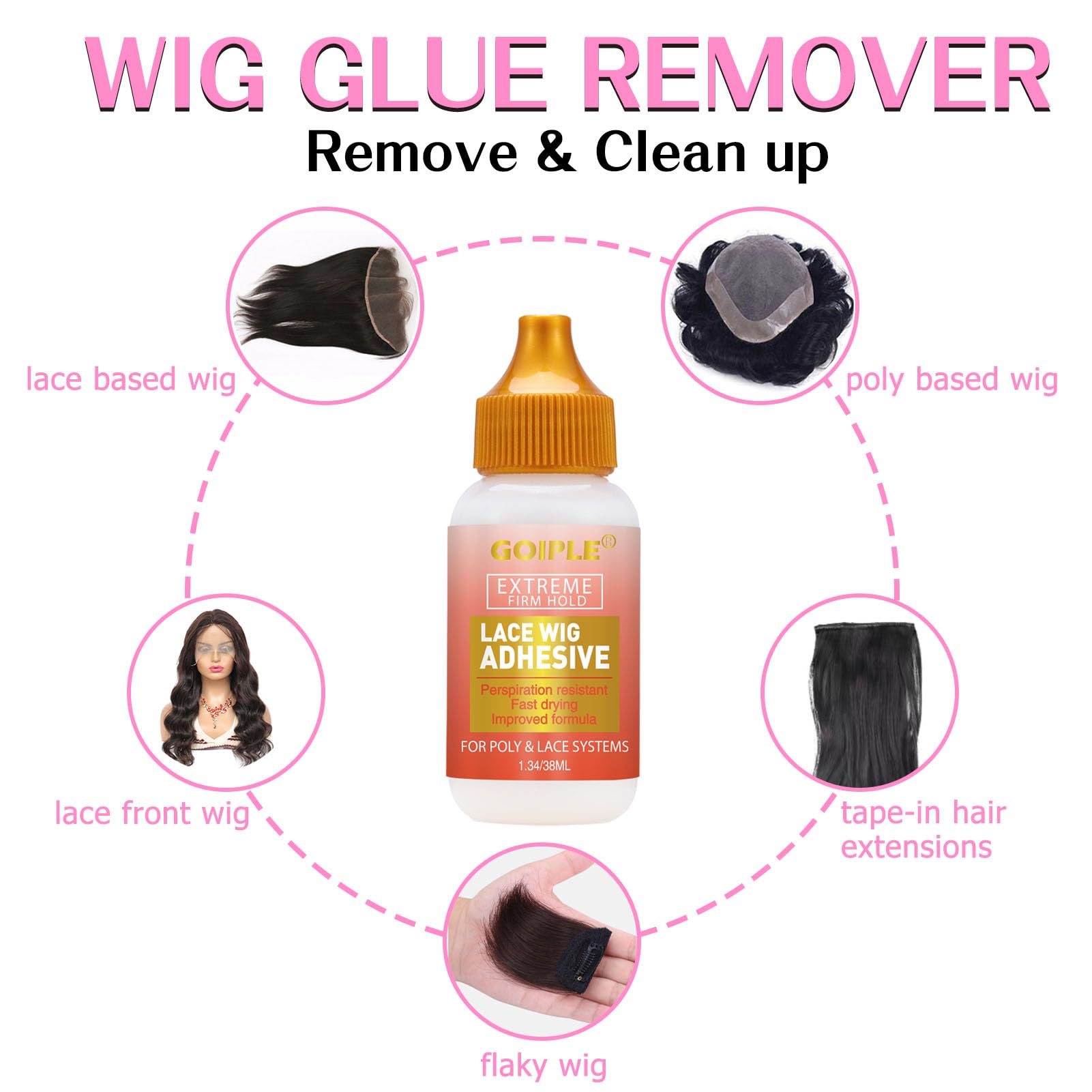 Wig Glue Set: Secure and Blend Lace Front Wigs Seamlessly – goiple