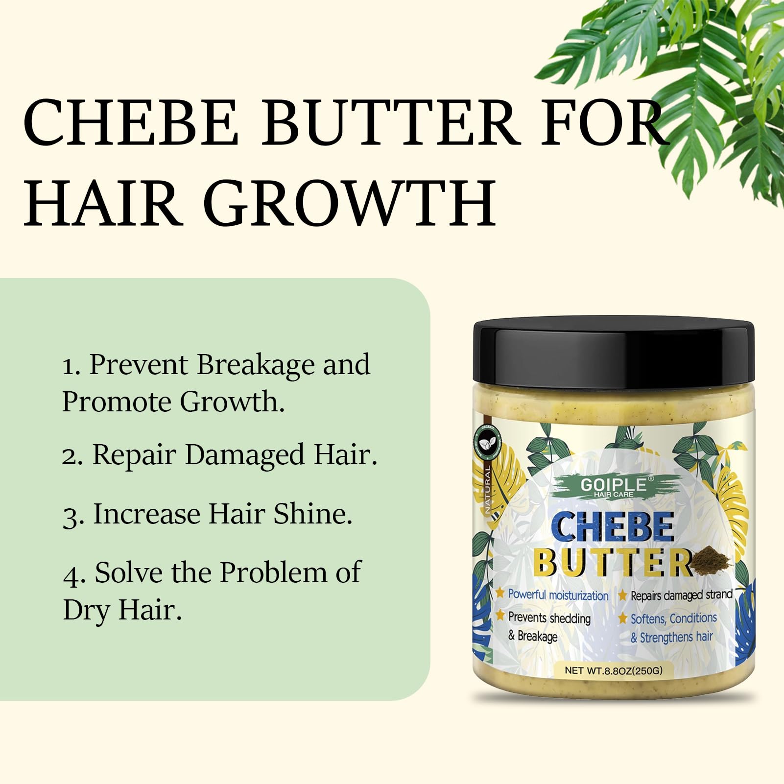 8.8 oz Chebe Butter For Hair Growth Chebe Hair Butter