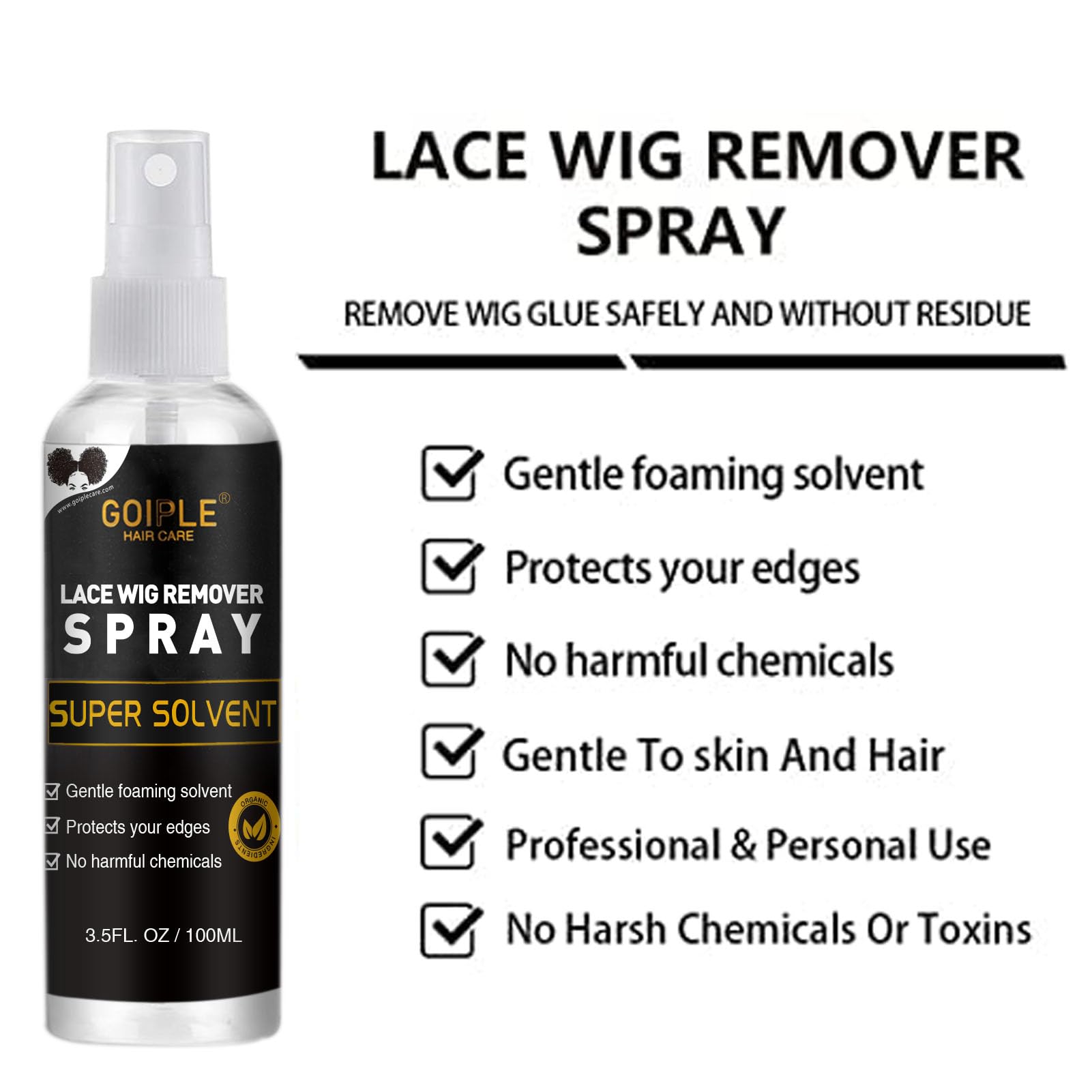 Tape in Extension Remover Hair Glue Remover Spray