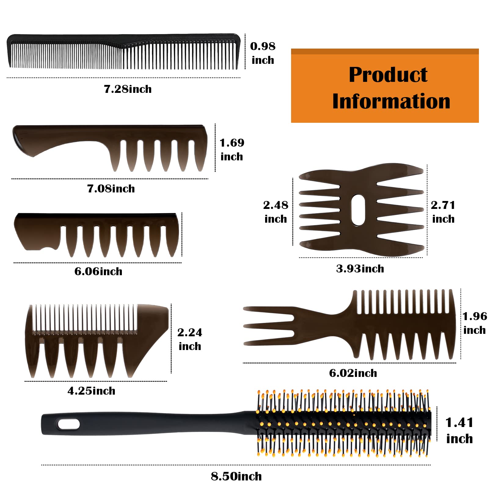 Hair Styling Comb and Brush Set Hair Comb for Men