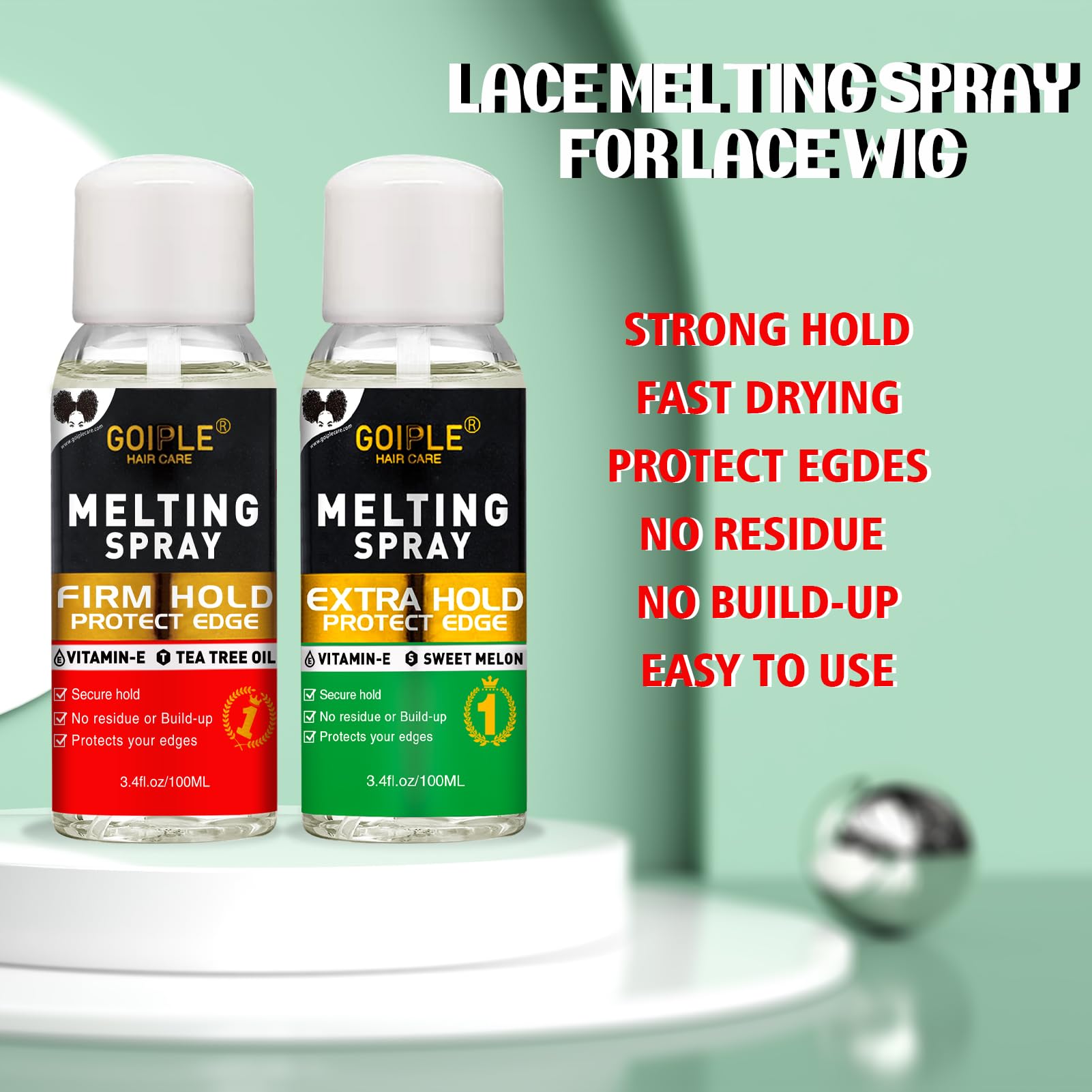 2Pcs Lace Melting and Holding Spray Glue