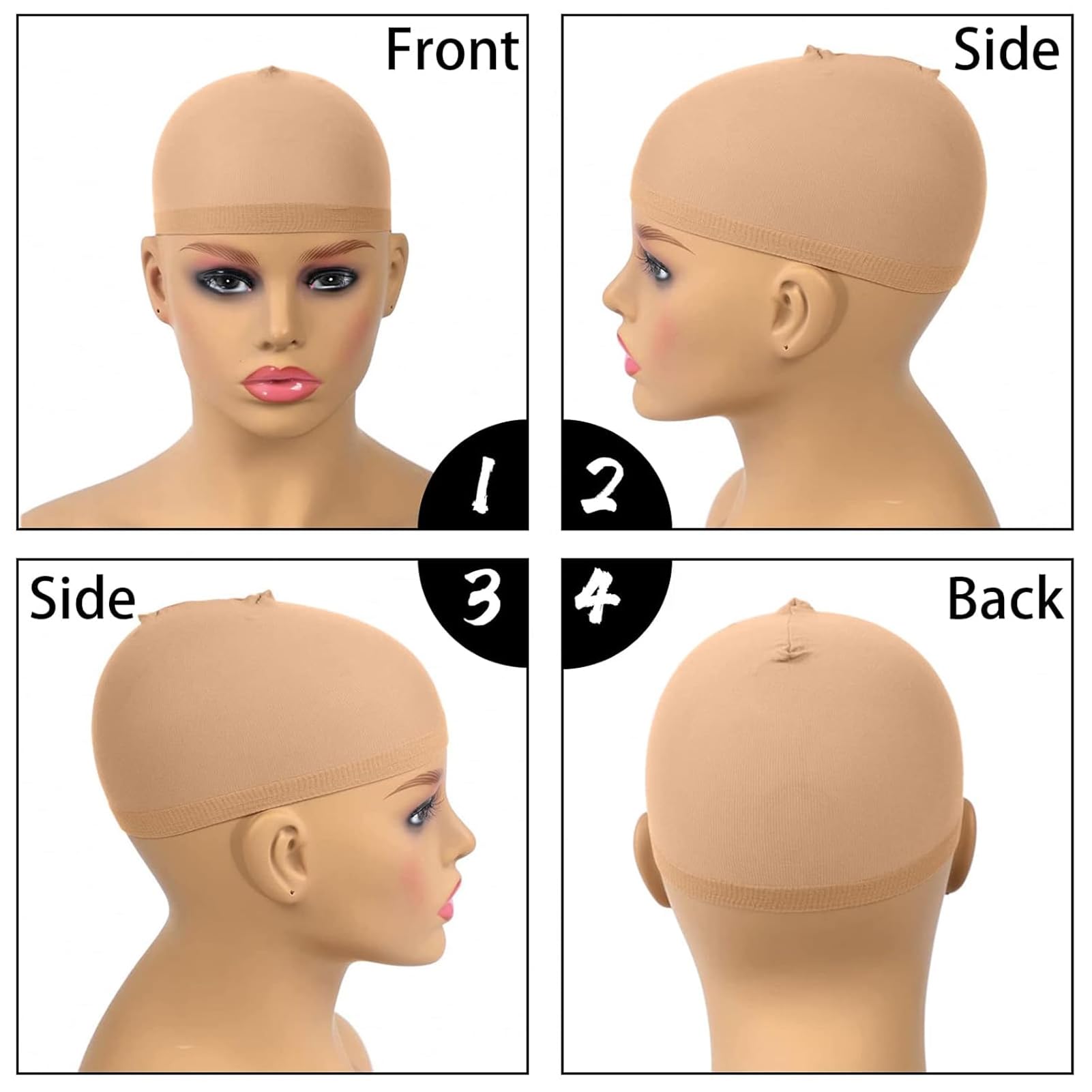 Wig Cap for Lace Front Wig Stretchy Nylon Wig Caps