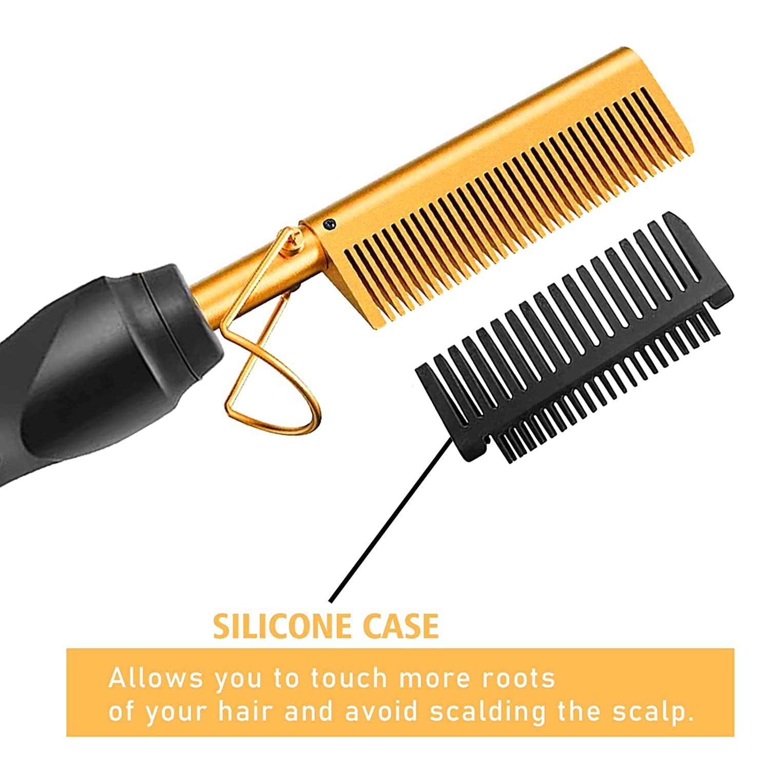 Wig Head Stand Tripod Metalwith Wig Caps, T-Pins, Comb, Hair Clip, Carrying Bag, Hot Comb Set