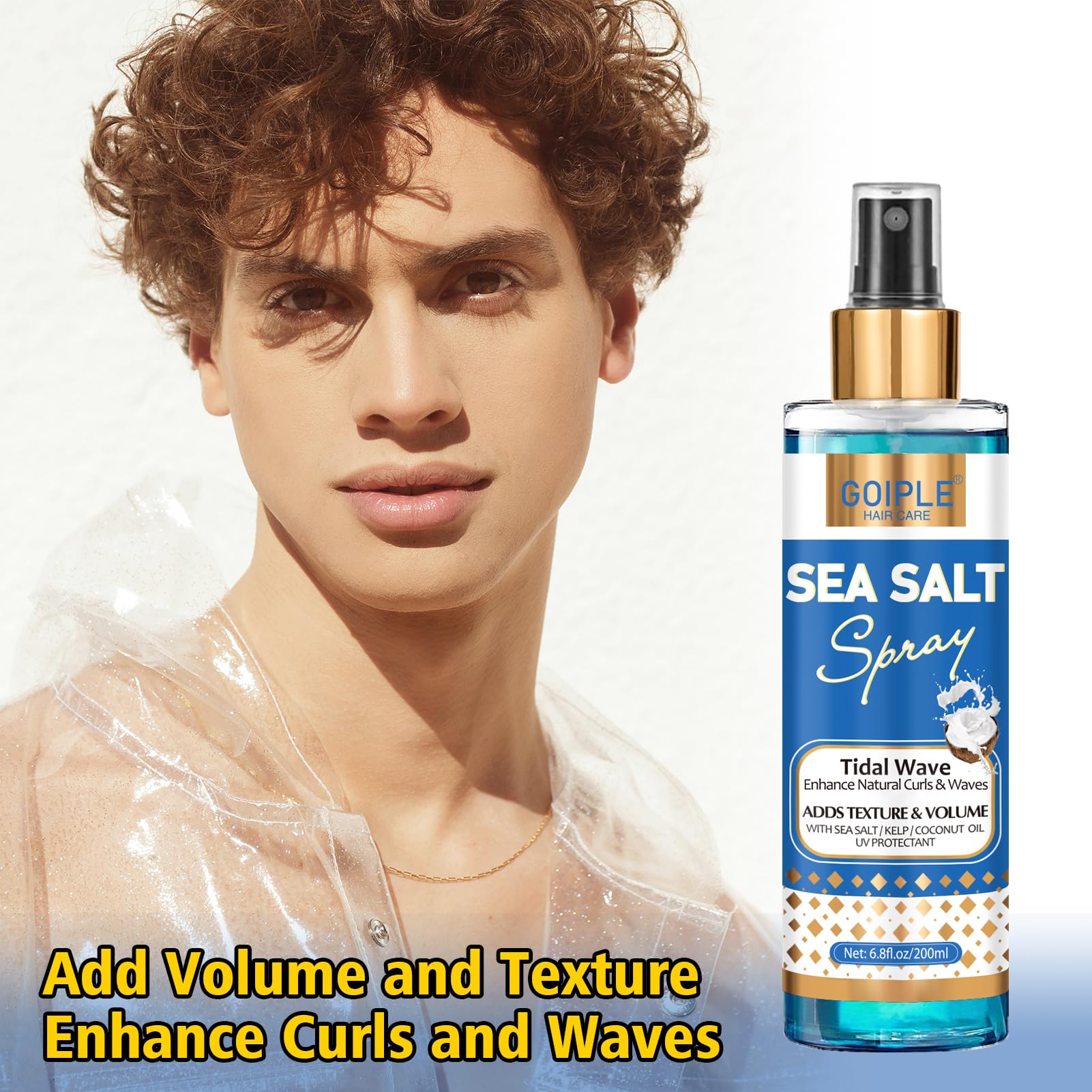 Natural Sea Salt Spray for Hair Men & Women