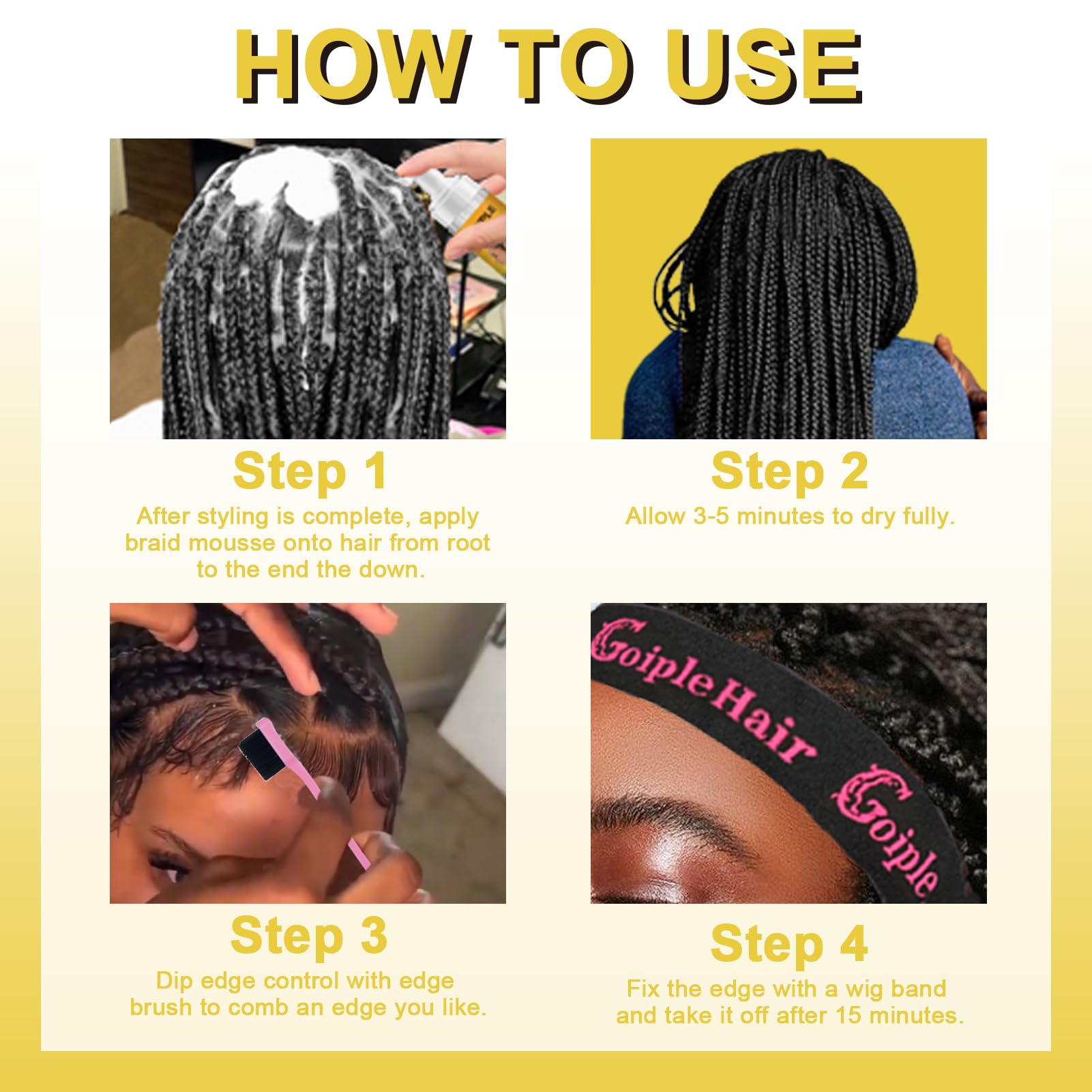 Edge Control Wax for Women Strong Hold Non-greasy Set