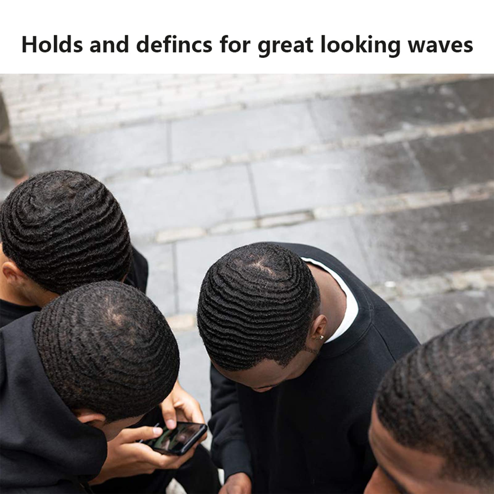 Natural Wave Pomade for Men Strong Hold 360 Wave