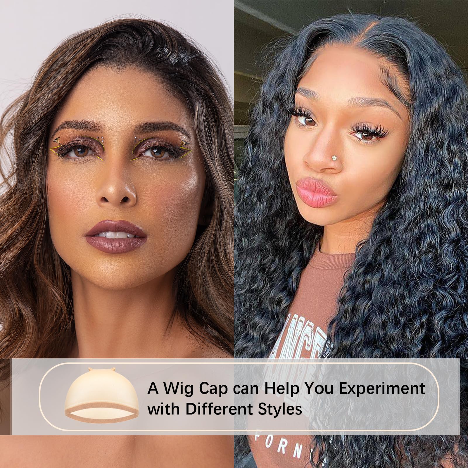 Wig Cap for Lace Front Wig Stretchy Nylon Wig Caps