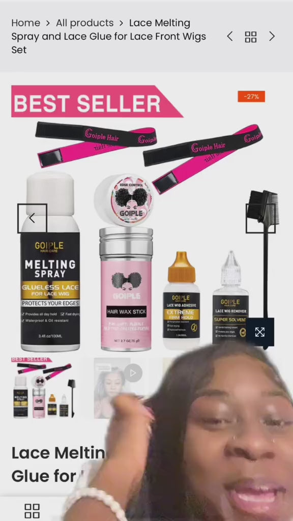 Lace Melting Spray Set: Achieve Seamless Wig Blending with