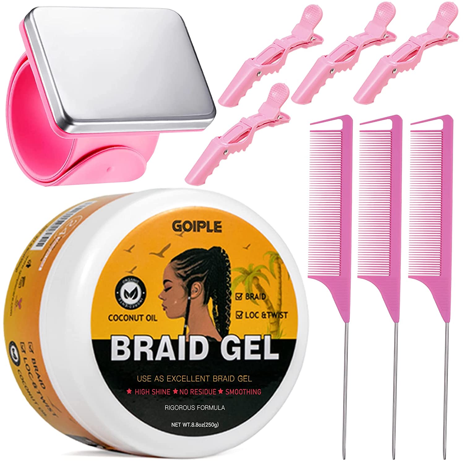 Braid Gel for Twist Set: Extreme Hold for Stylish Twisted Looks – goiple  care