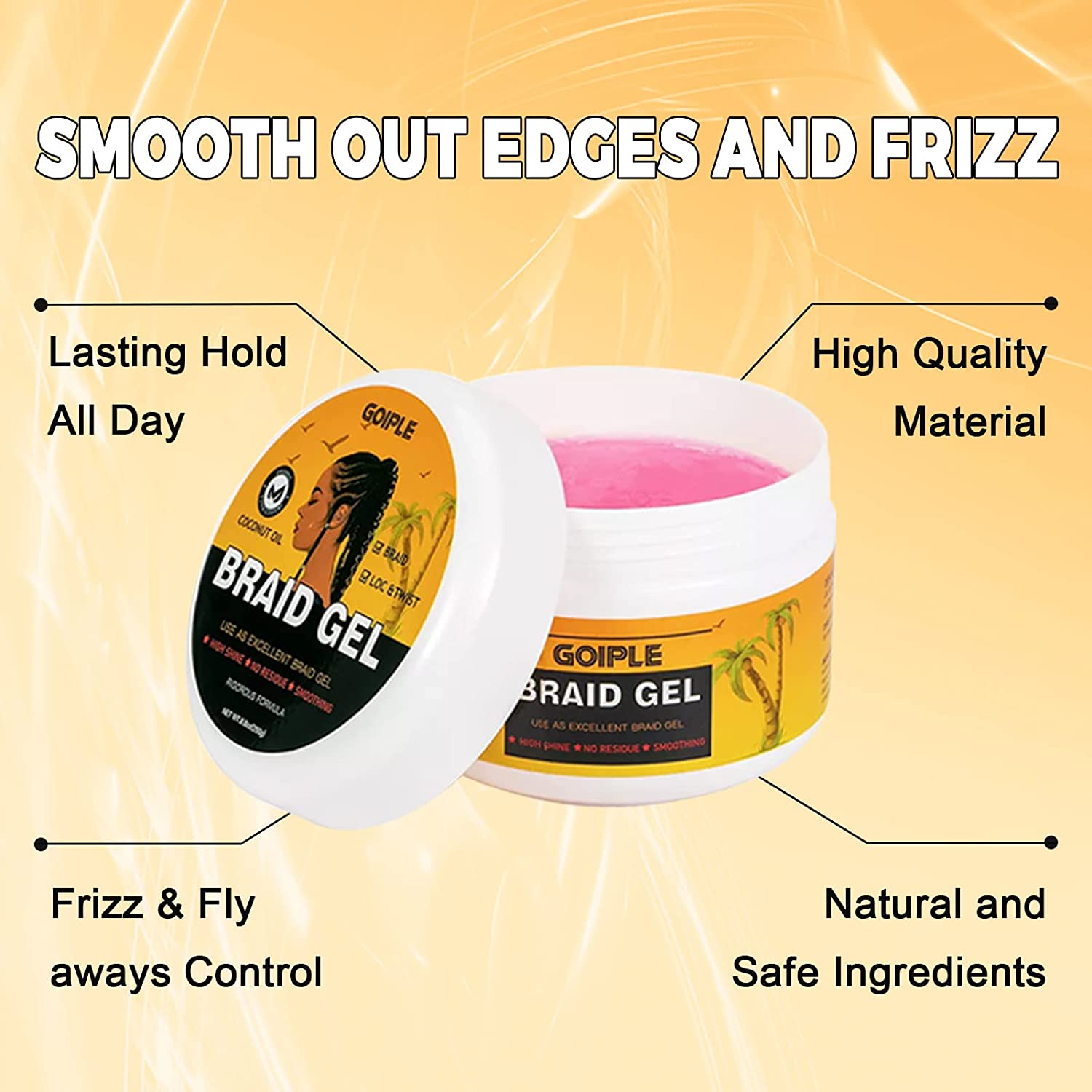 Strong Hold Braid Gel for Twist Set