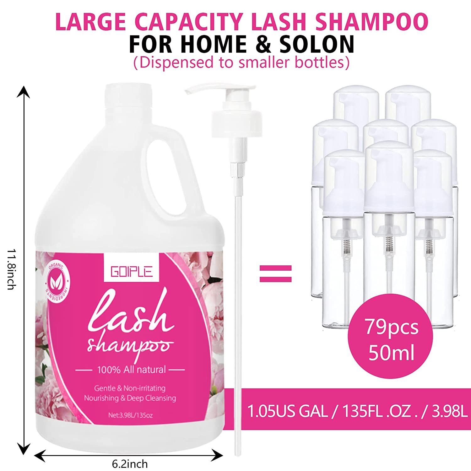 3.98L Lash Shampoo for Lash Extensions