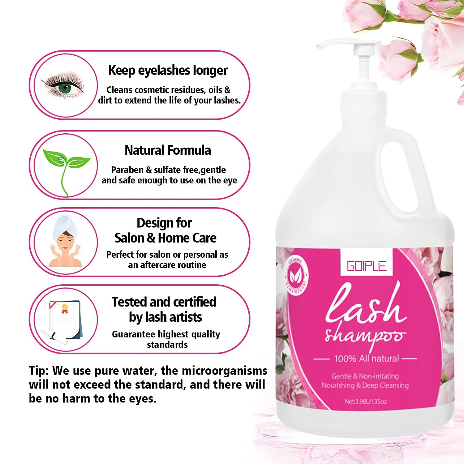 3.98L Lash Shampoo for Lash Extensions