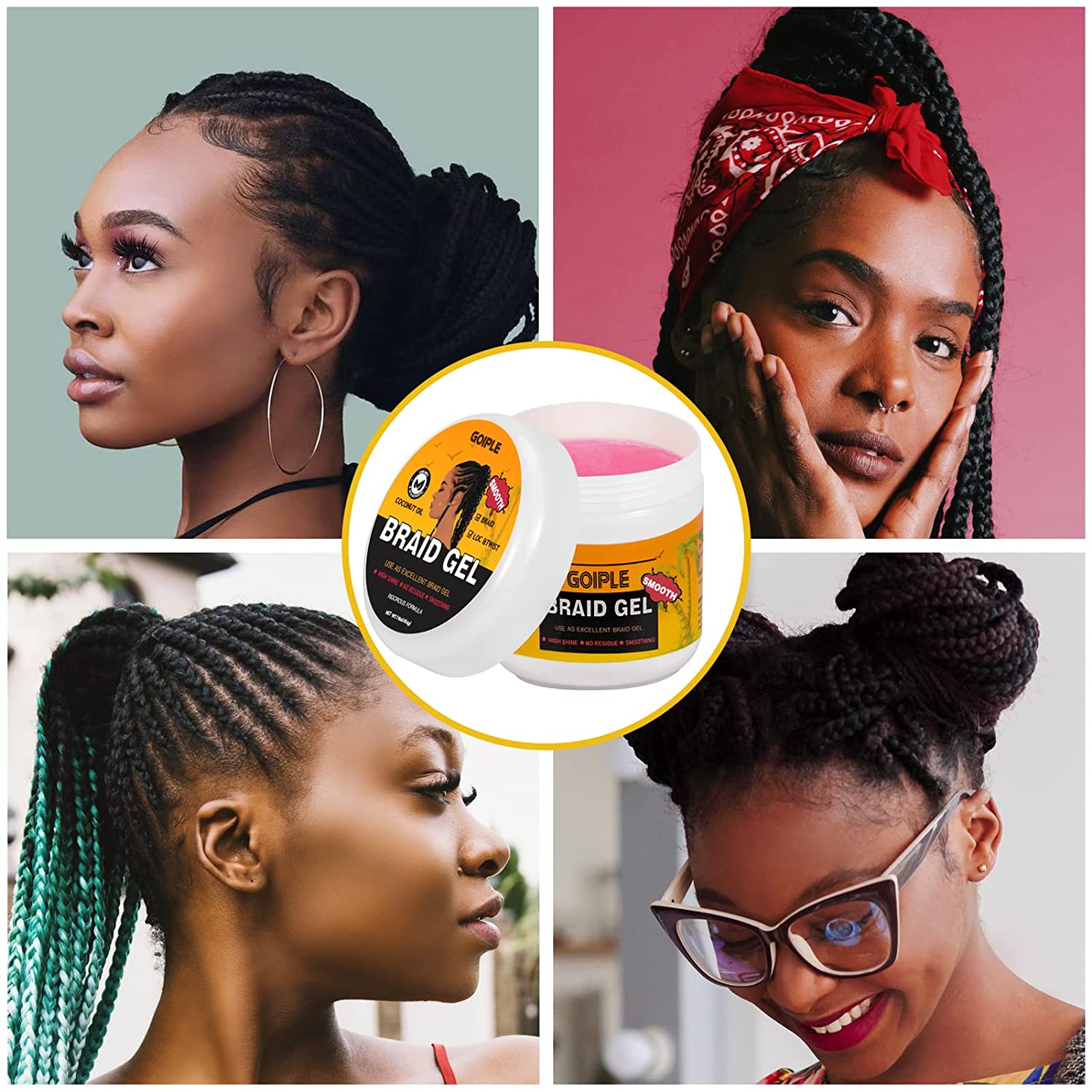 Braid Gel for Twist Set: Extreme Hold for Stylish Twisted Looks – goiple  care